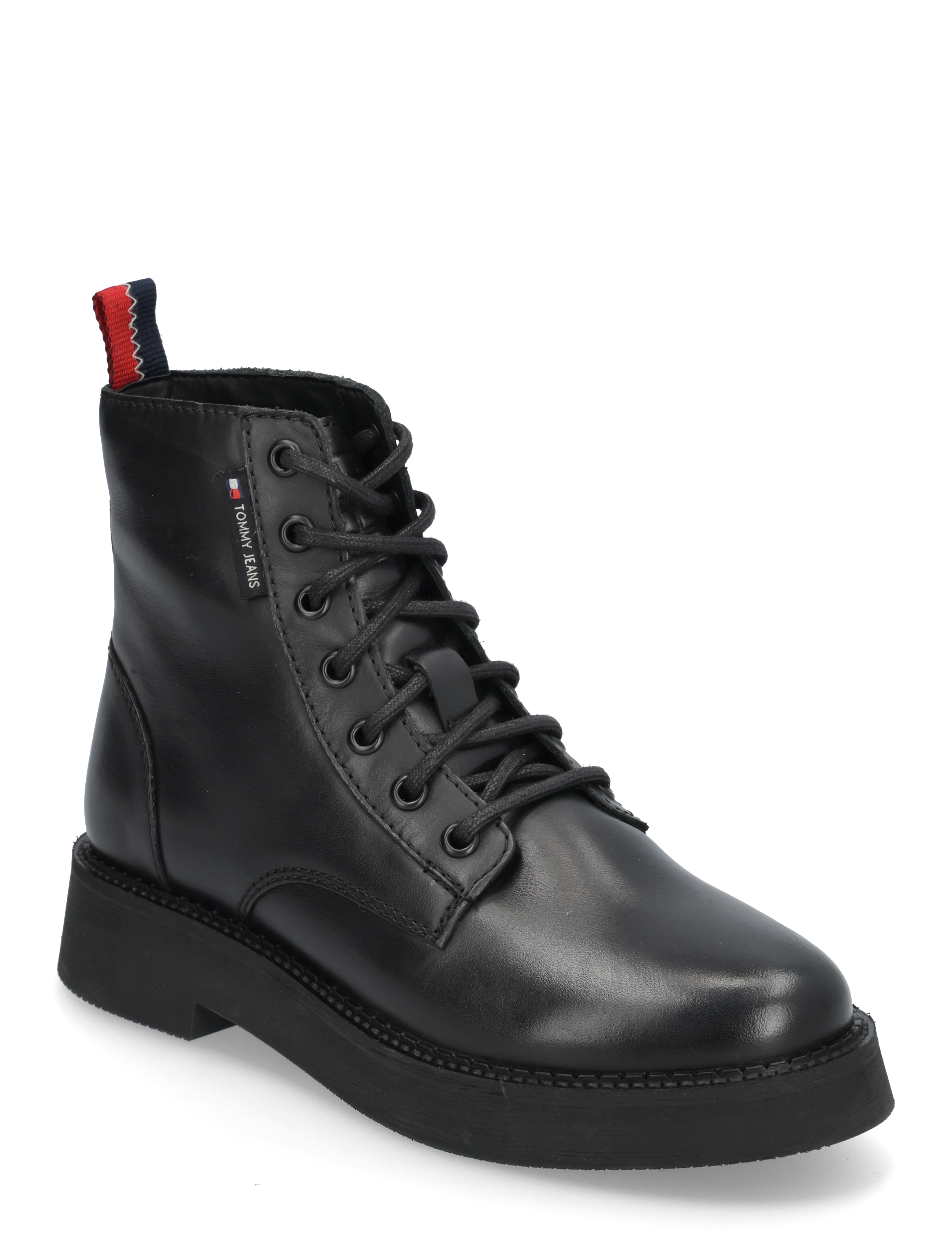 Tommy Hilfiger TJW LACE UP FLAT BOOT - Schuhe - BLACK / black
