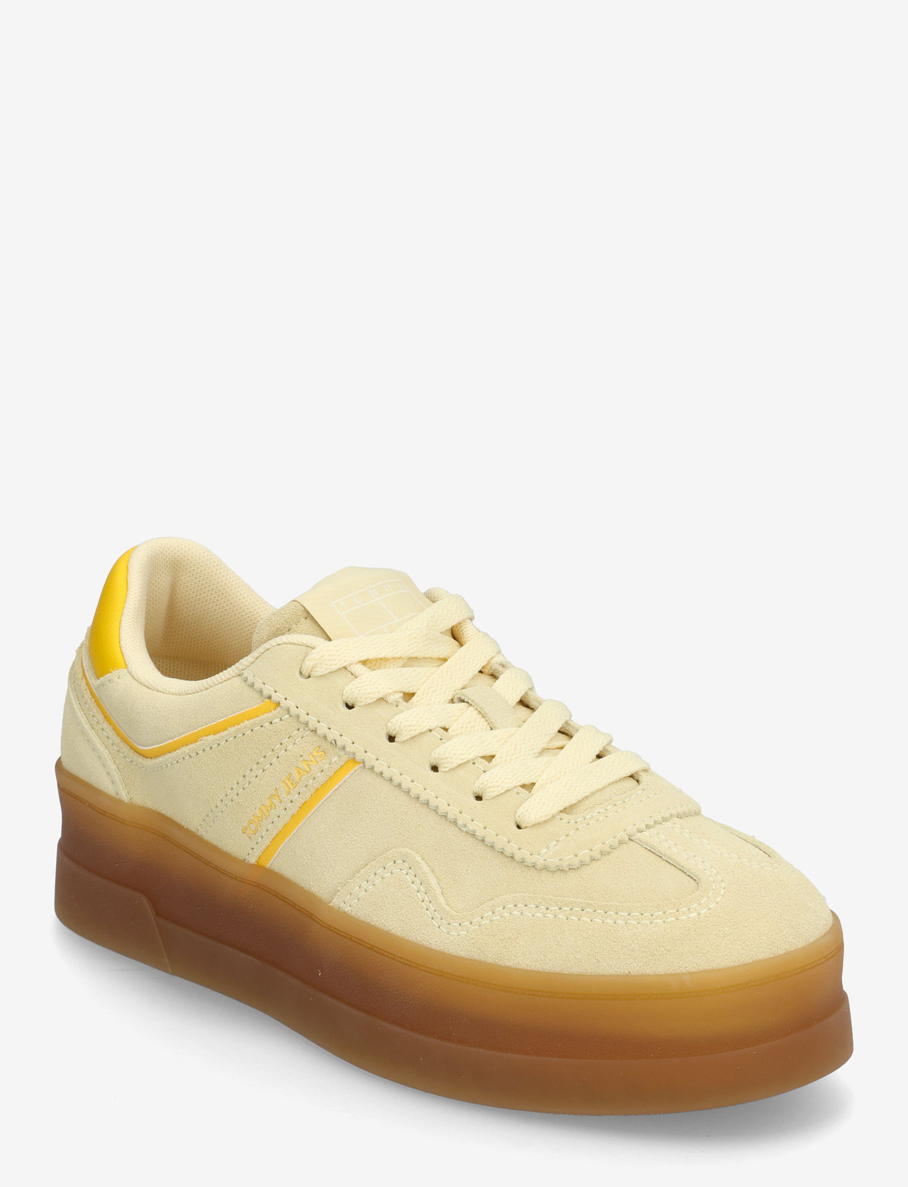 Tommy Hilfiger - THE GREENWICH FLATFORM SUEDE - låga sneakers - frozen custard - 0