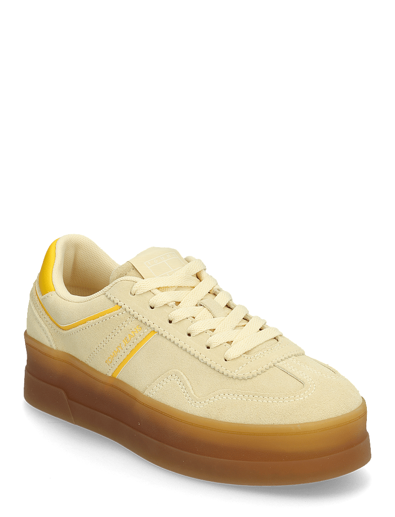 Tommy Hilfiger - THE GREENWICH FLATFORM SUEDE - niedrige sneakers - frozen custard - 0