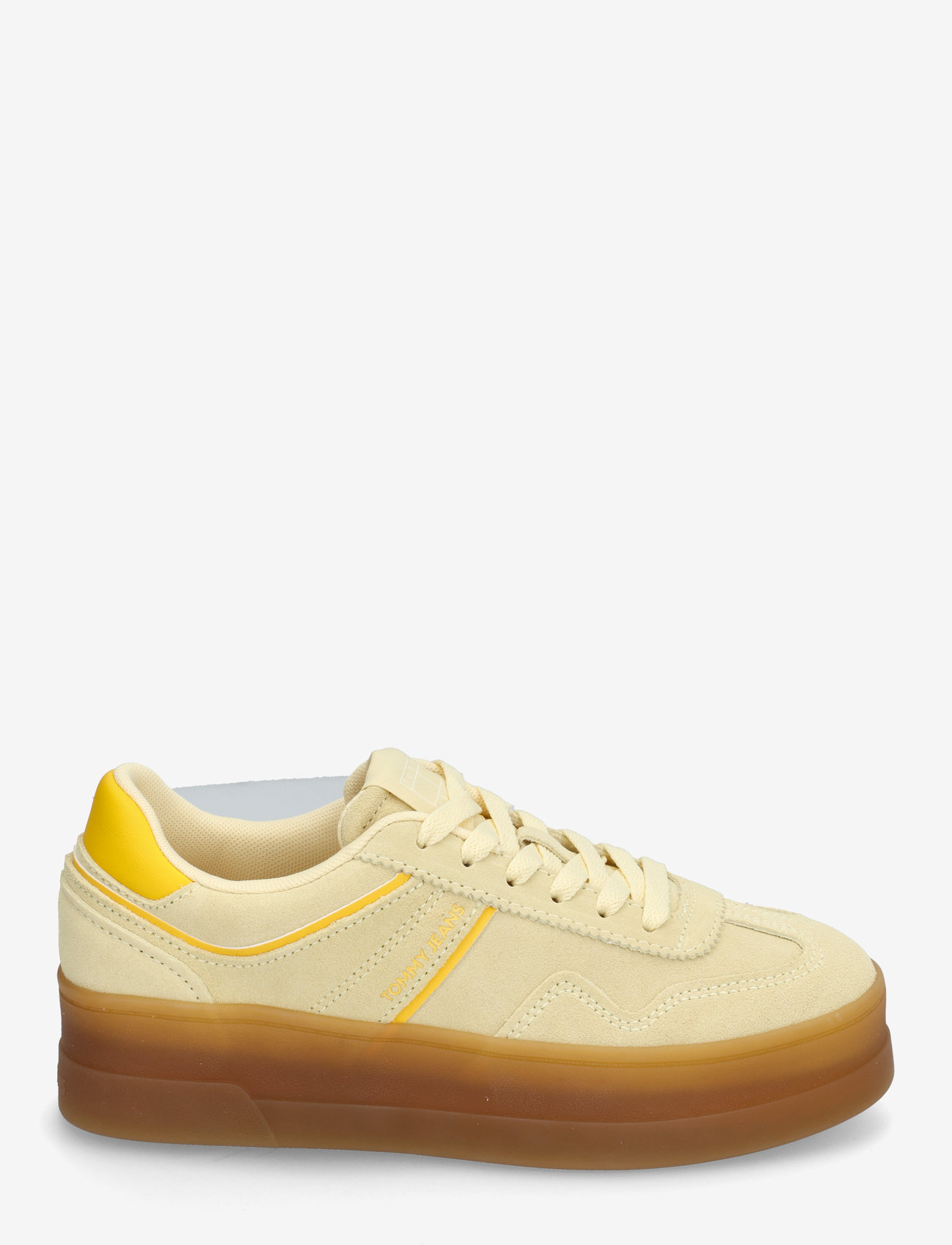 Tommy Hilfiger - THE GREENWICH FLATFORM SUEDE - låga sneakers - frozen custard - 1