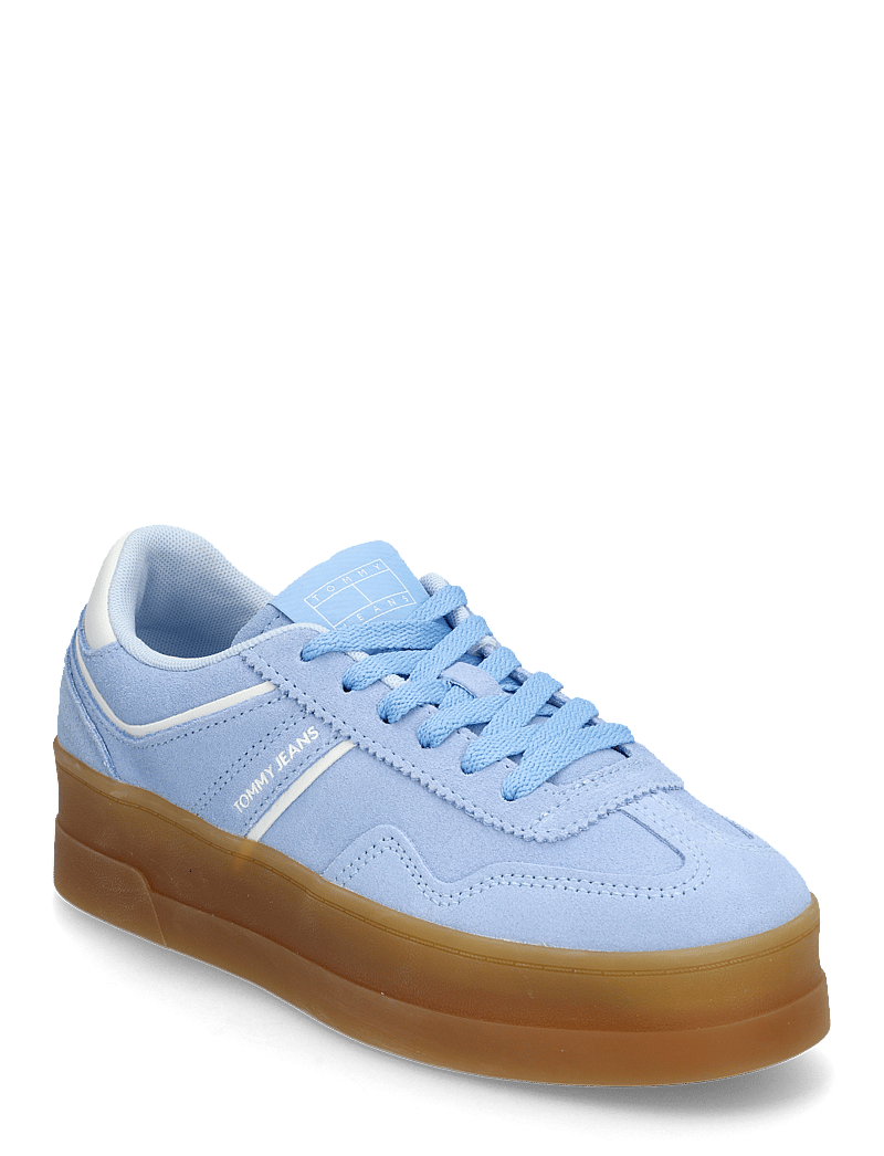 Tommy Hilfiger - THE GREENWICH FLATFORM SUEDE - niedrige sneakers - sugarplum blue - 0