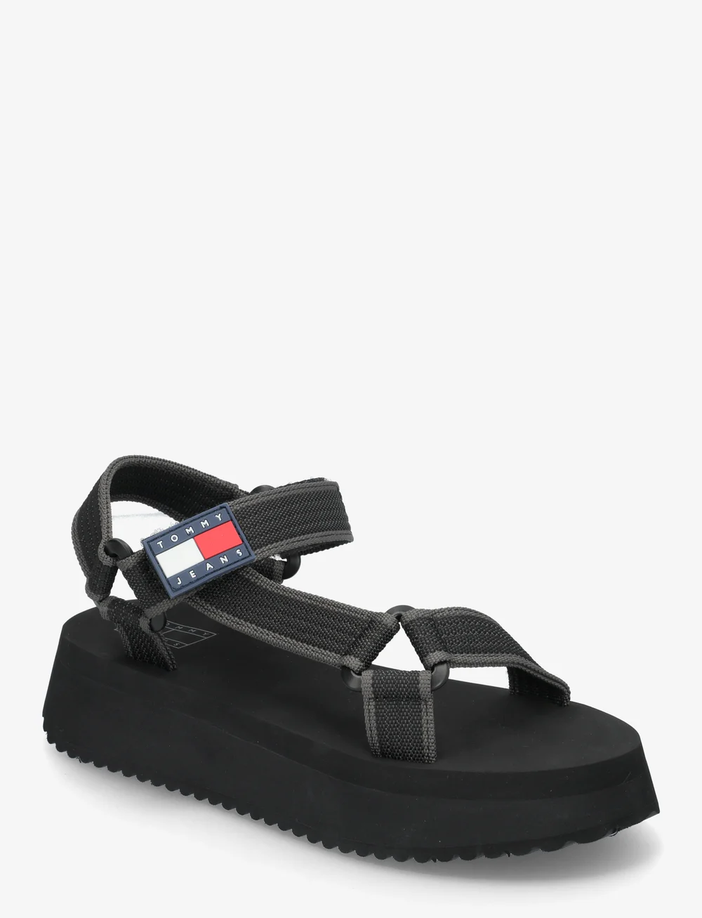 Tommy Hilfiger - TJW EVA SANDAL - platformsandaler - black - 0