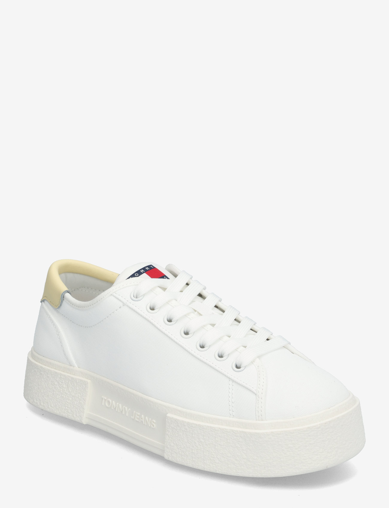 Tommy Hilfiger - TJW FLATFORM CANVAS SNEAKER - konfirmationstøj - ecru - 0