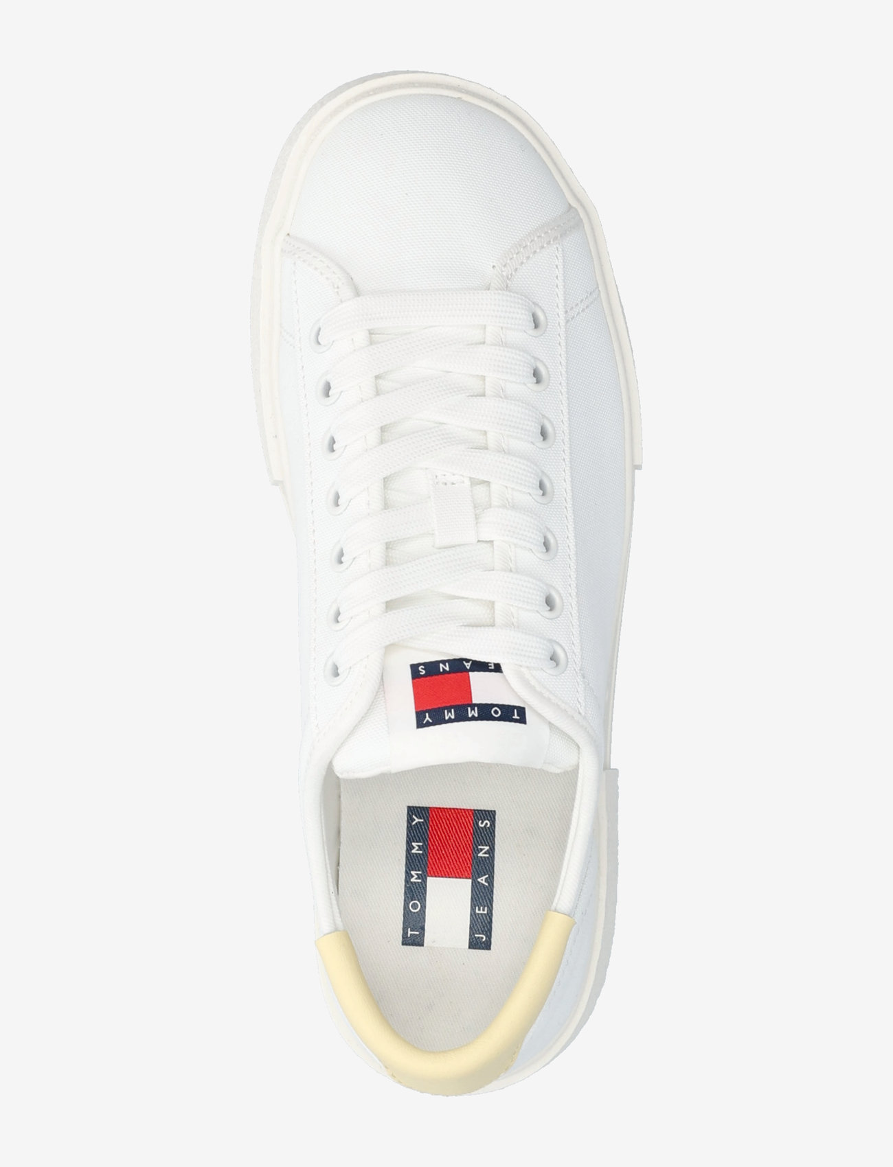Tommy Hilfiger - TJW FLATFORM CANVAS SNEAKER - konfirmationstøj - ecru - 3