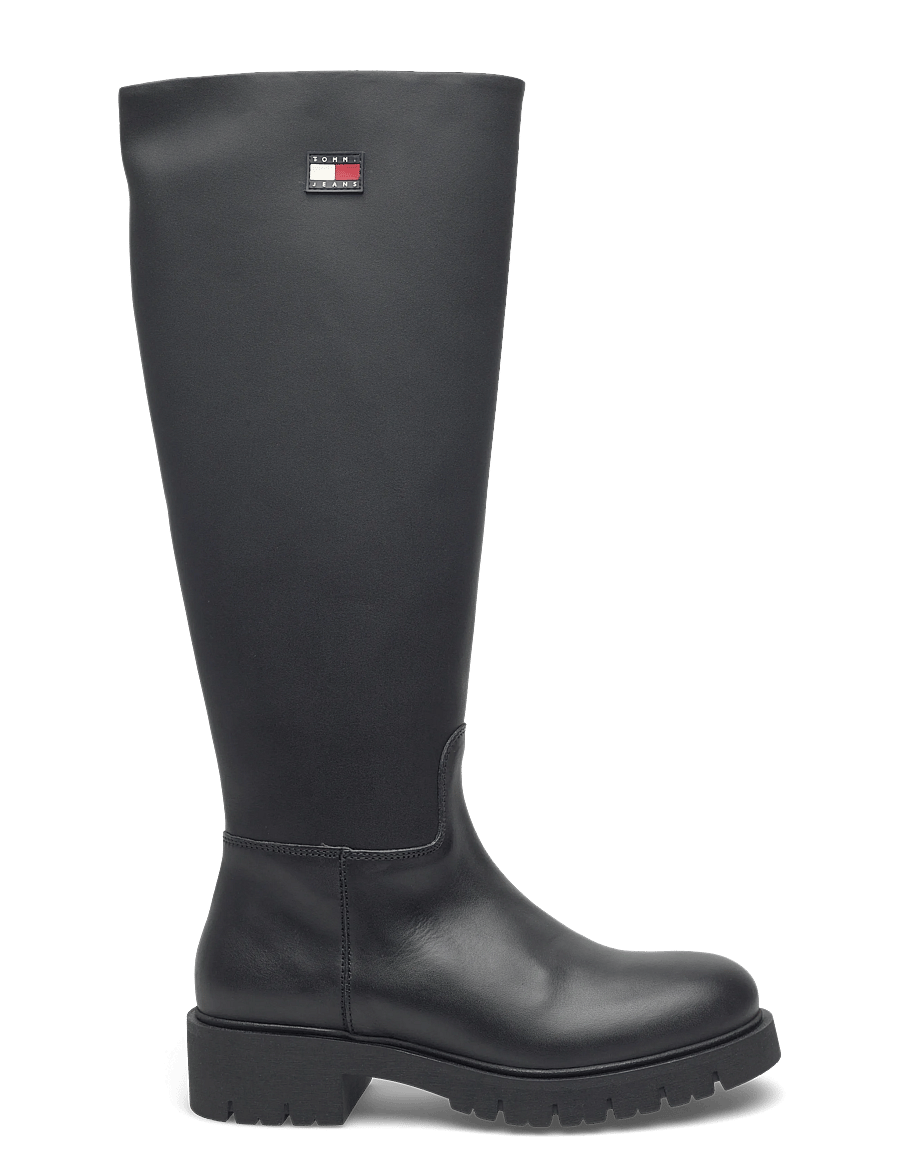 Tommy Hilfiger - TJW STRETCHY LONG SHAFT BOOT - kniehohe stiefel - black - 1