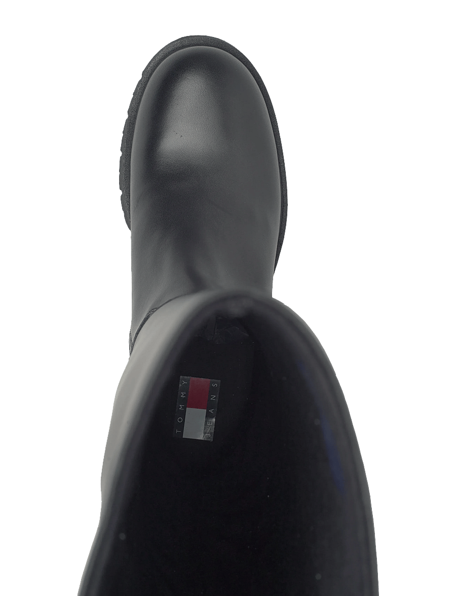 Tommy Hilfiger - TJW STRETCHY LONG SHAFT BOOT - kniehohe stiefel - black - 3