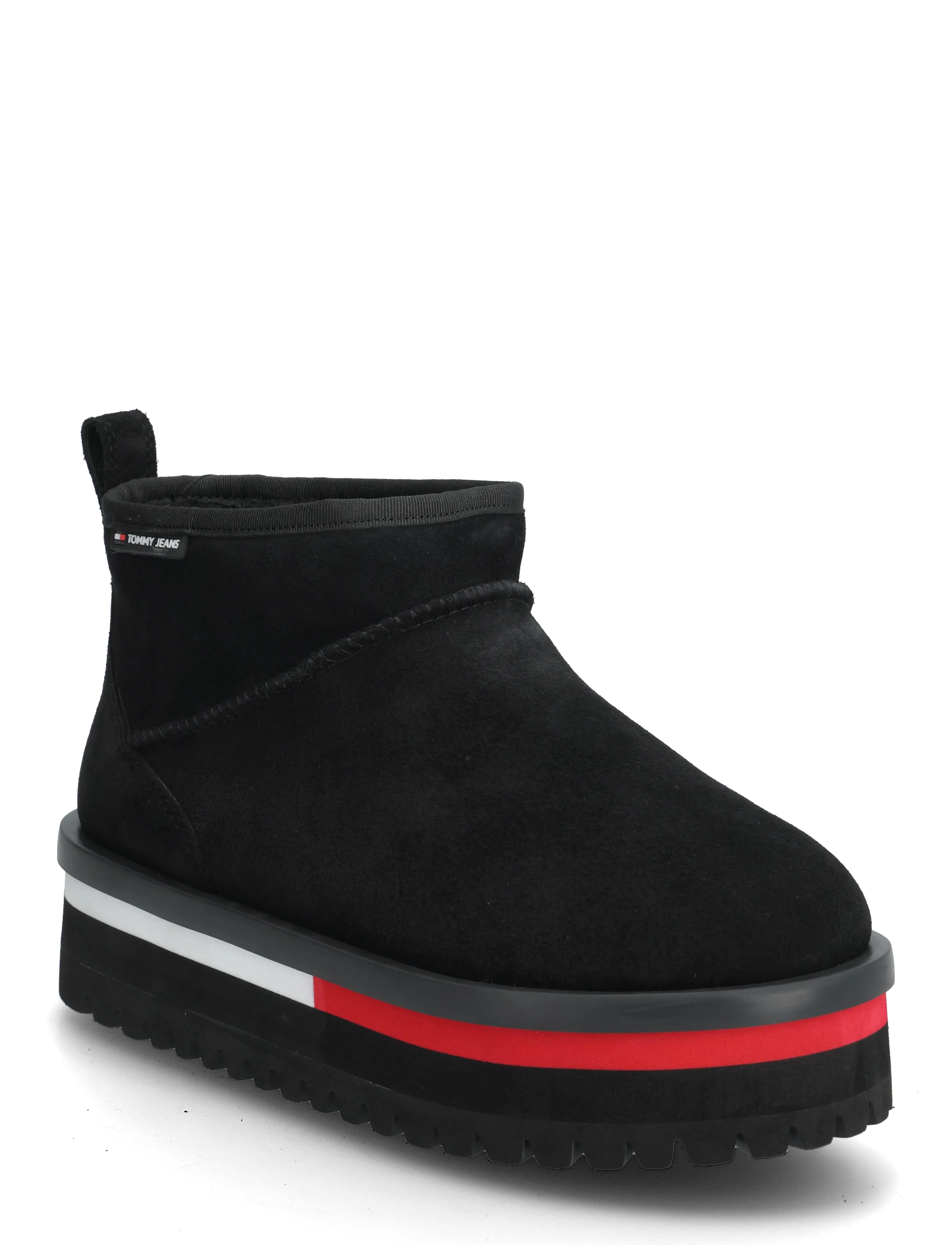 Tommy Hilfiger Tjw Flatform Snow Boot Suede, 40, Black, Boots > Teddy Boots, Dame