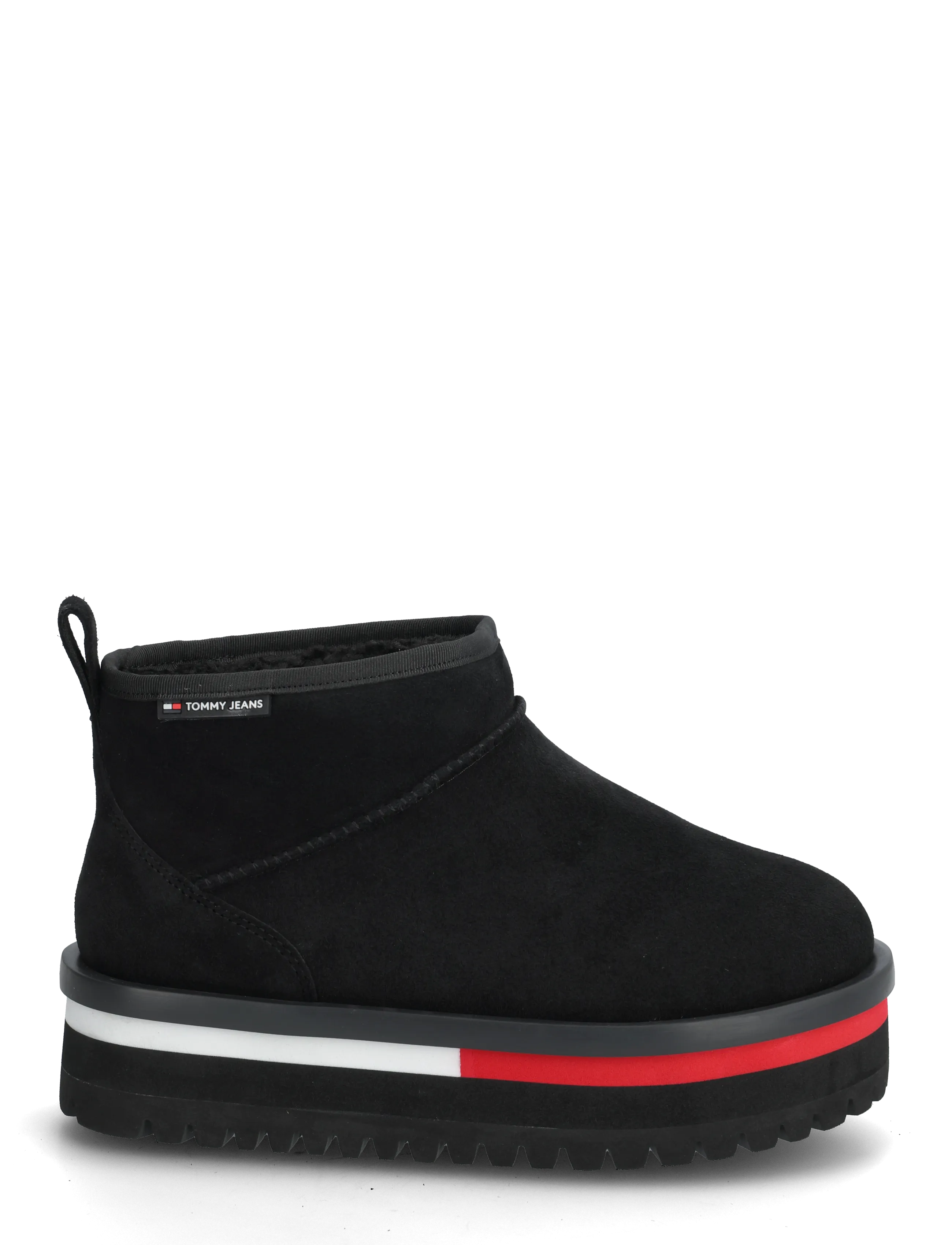 Tommy Hilfiger - TJW FLATFORM SNOW BOOT SUEDE - bottines doublés teddy - black - 1