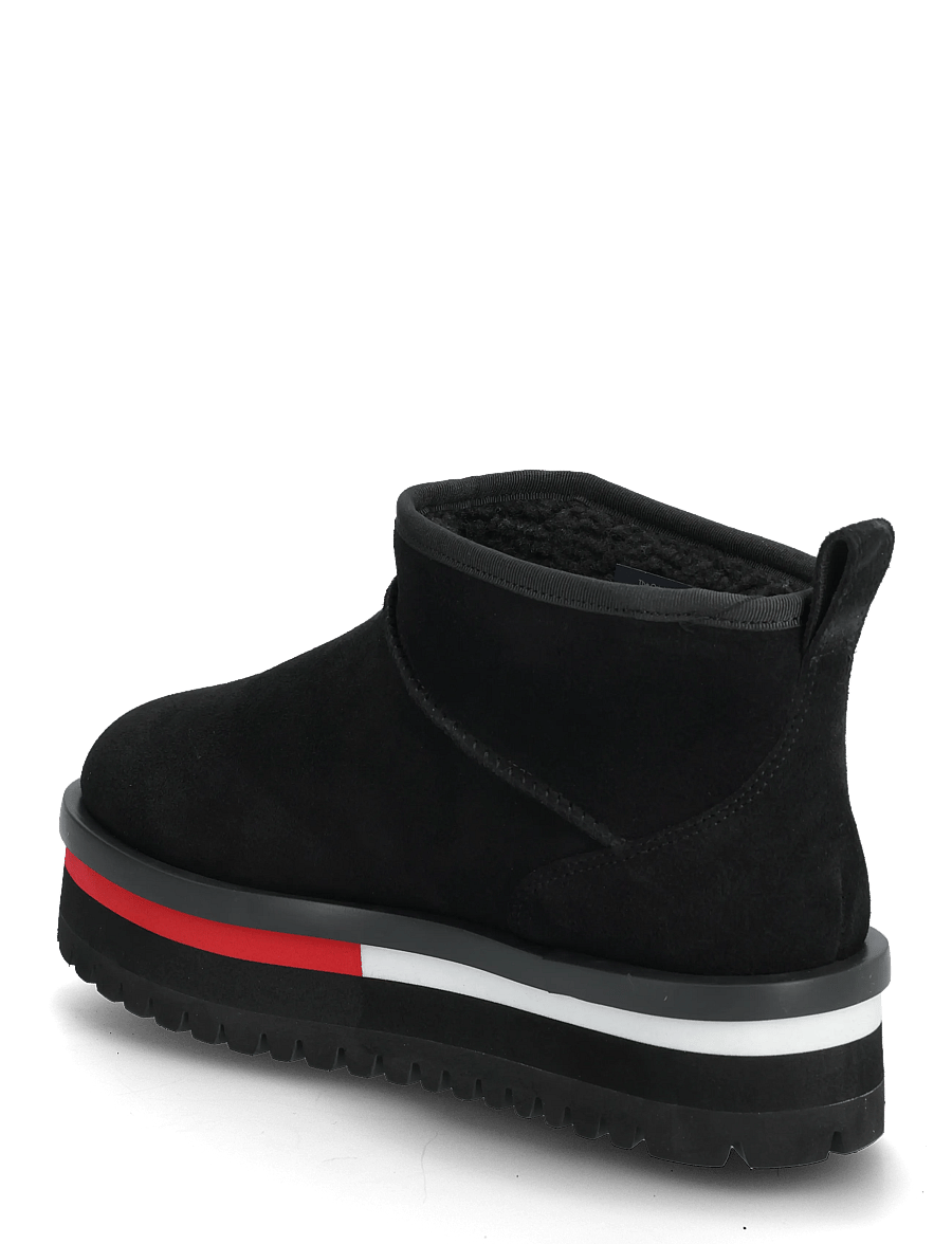 Tommy Hilfiger - TJW FLATFORM SNOW BOOT SUEDE - bottines doublés teddy - black - 2