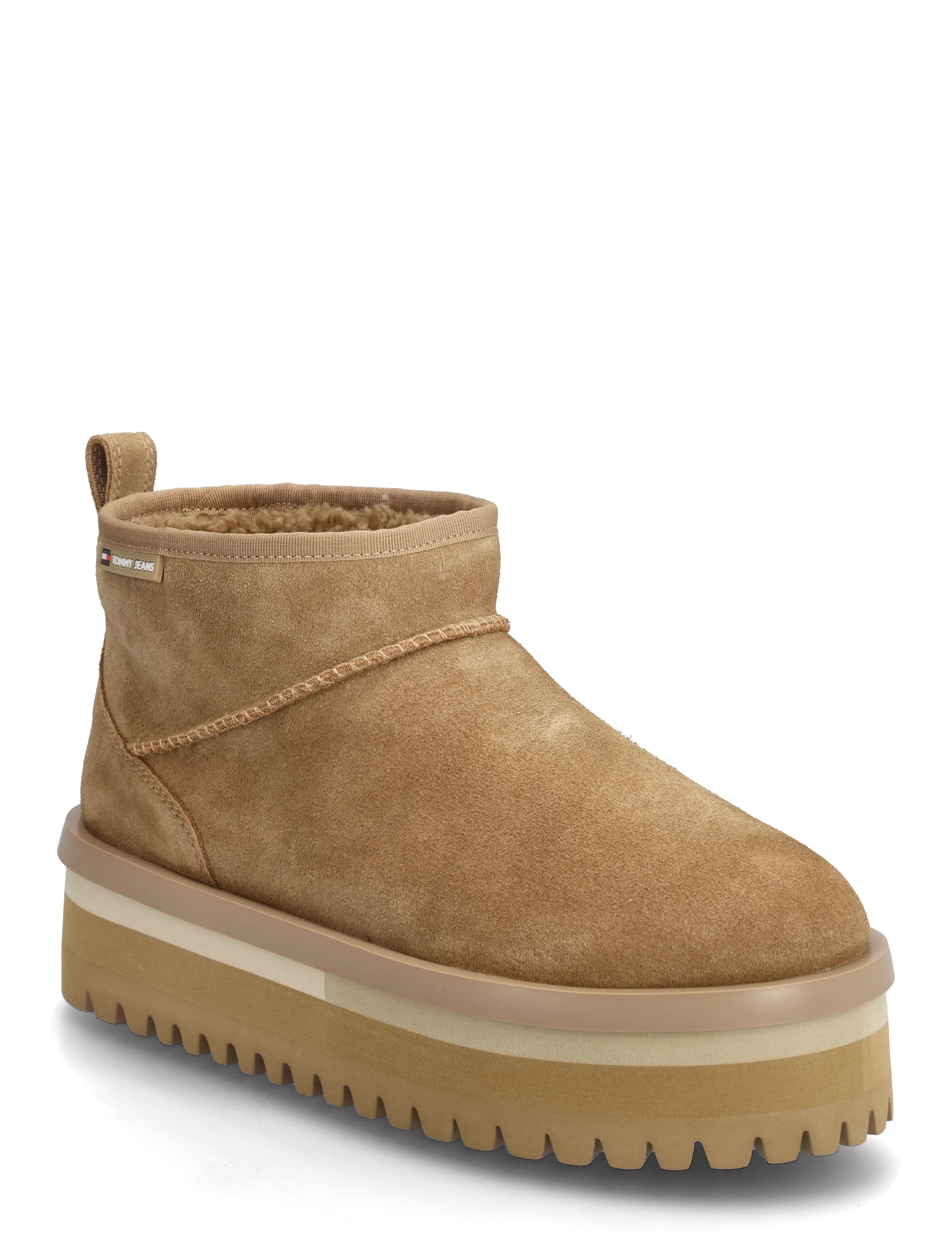 Tommy Hilfiger Tjw Flatform Snow Boot Suede, 40, Beige, Boots > Teddy Boots, Dame