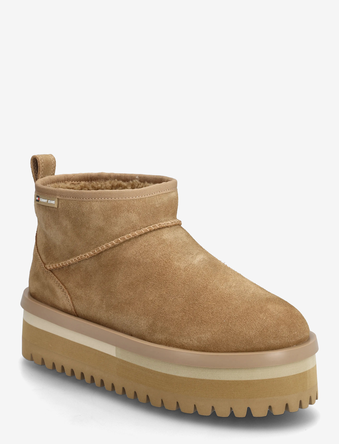 Tommy Hilfiger - TJW FLATFORM SNOW BOOT SUEDE - bamsestøvler - bronze twist - 0