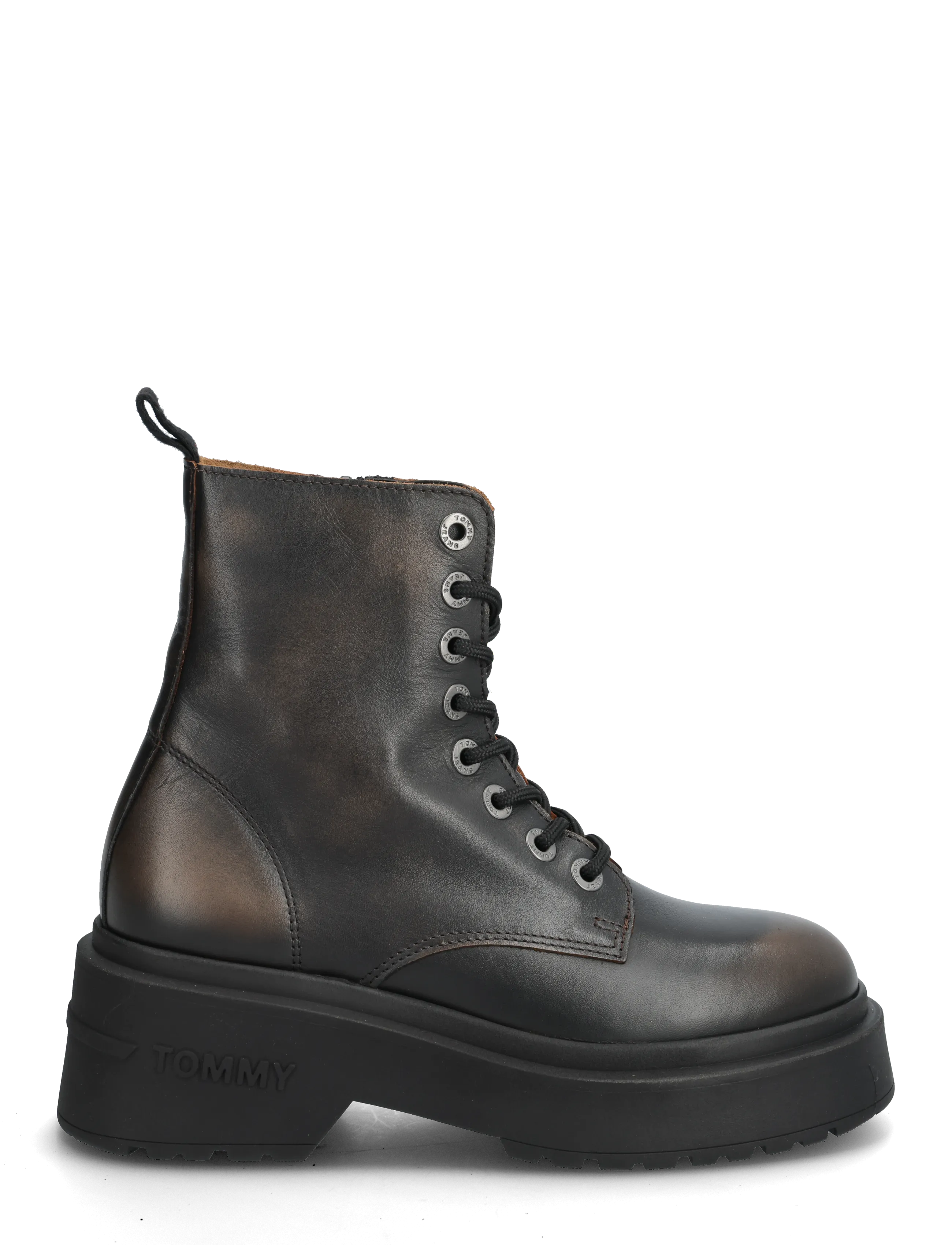 Tommy Hilfiger - TJW CHUNKY RUGGED BOOT - geschnürte stiefel - rich espresso - 1