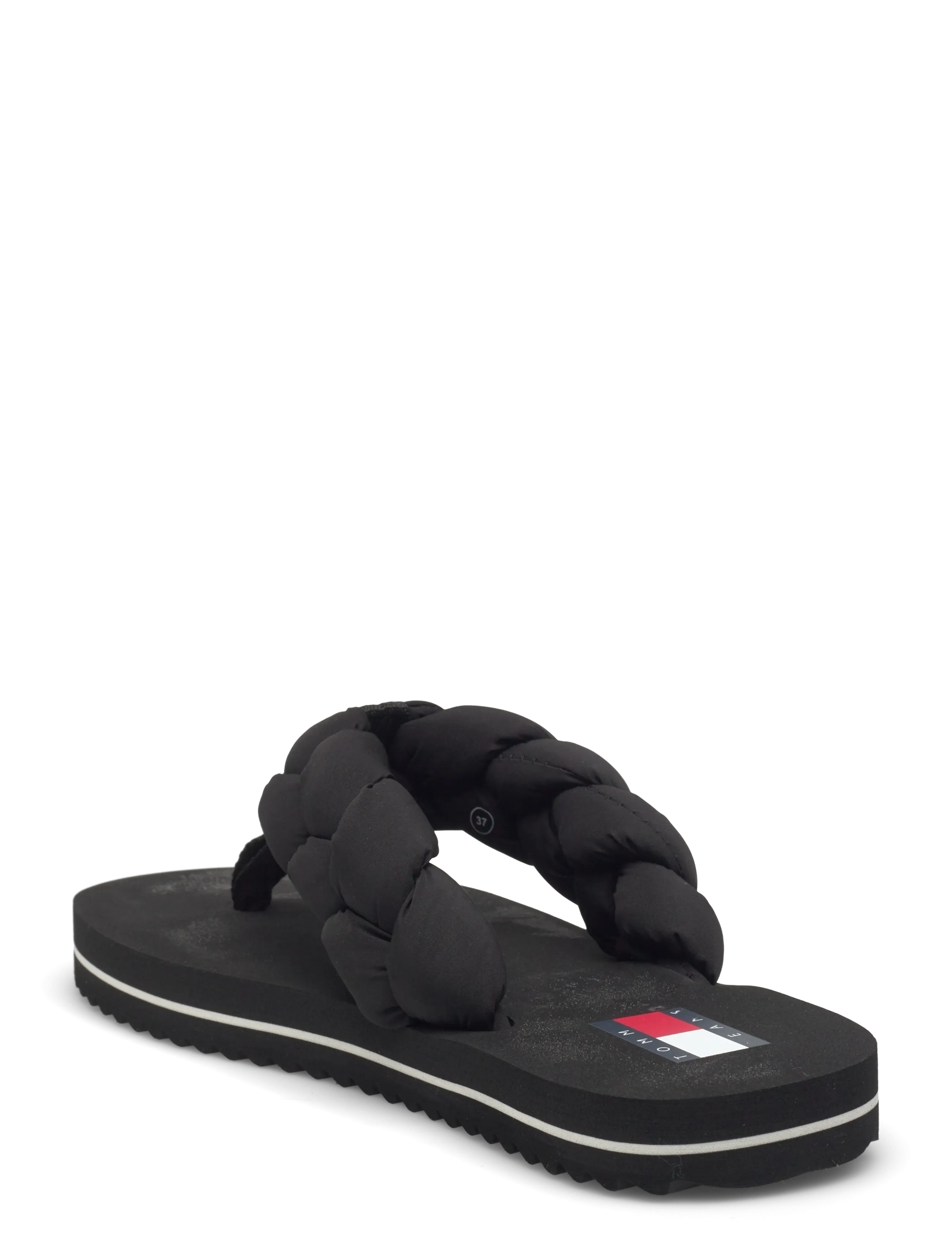 Tommy Hilfiger - BRAIDED THONG BEACH SANDAL - klipklapper - black - 2