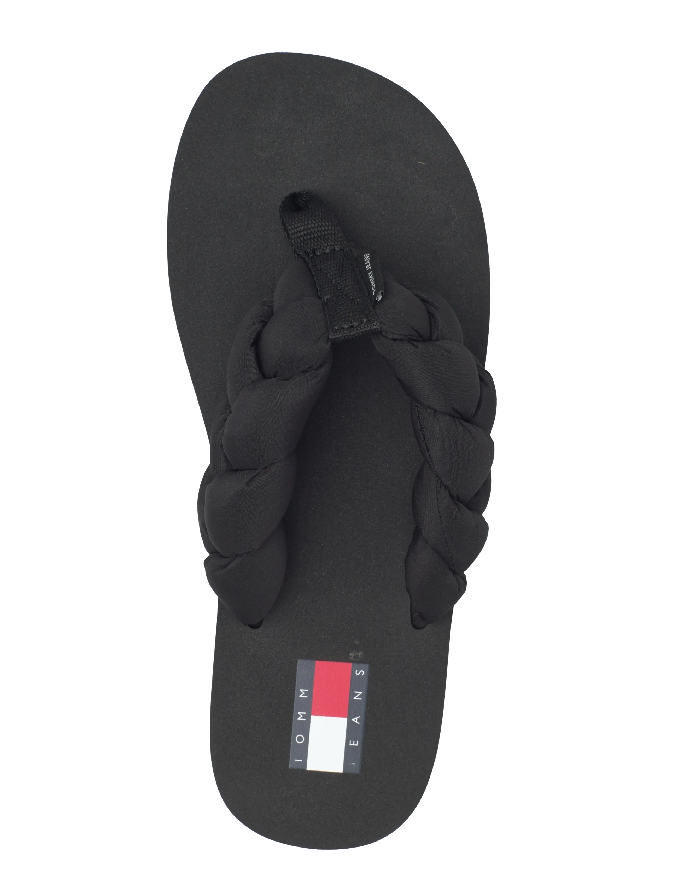 Tommy Hilfiger - BRAIDED THONG BEACH SANDAL - klipklapper - black - 3