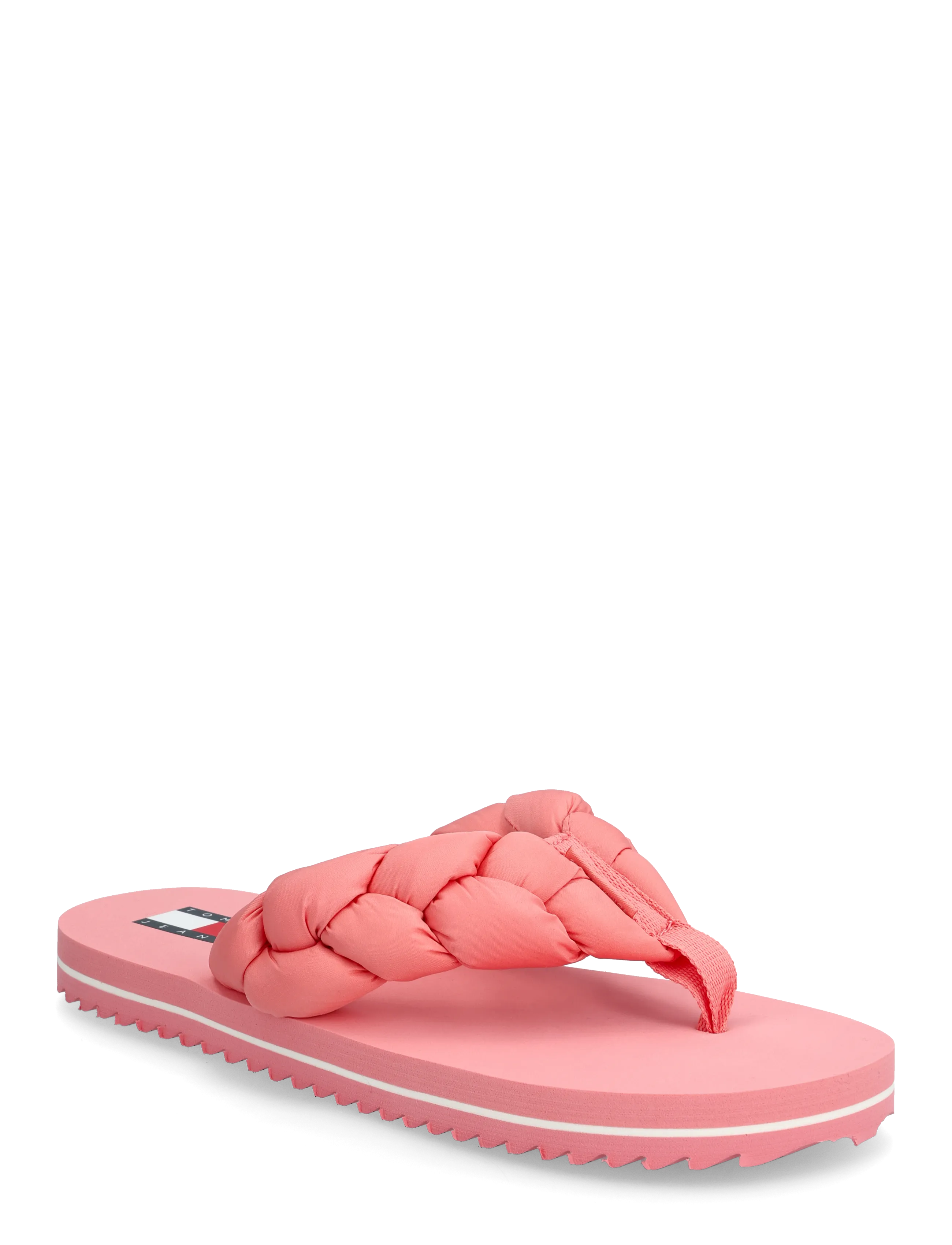 Tommy Hilfiger BRAIDED THONG BEACH SANDAL - Plätud - ENCHANTED PINK / pink/rose