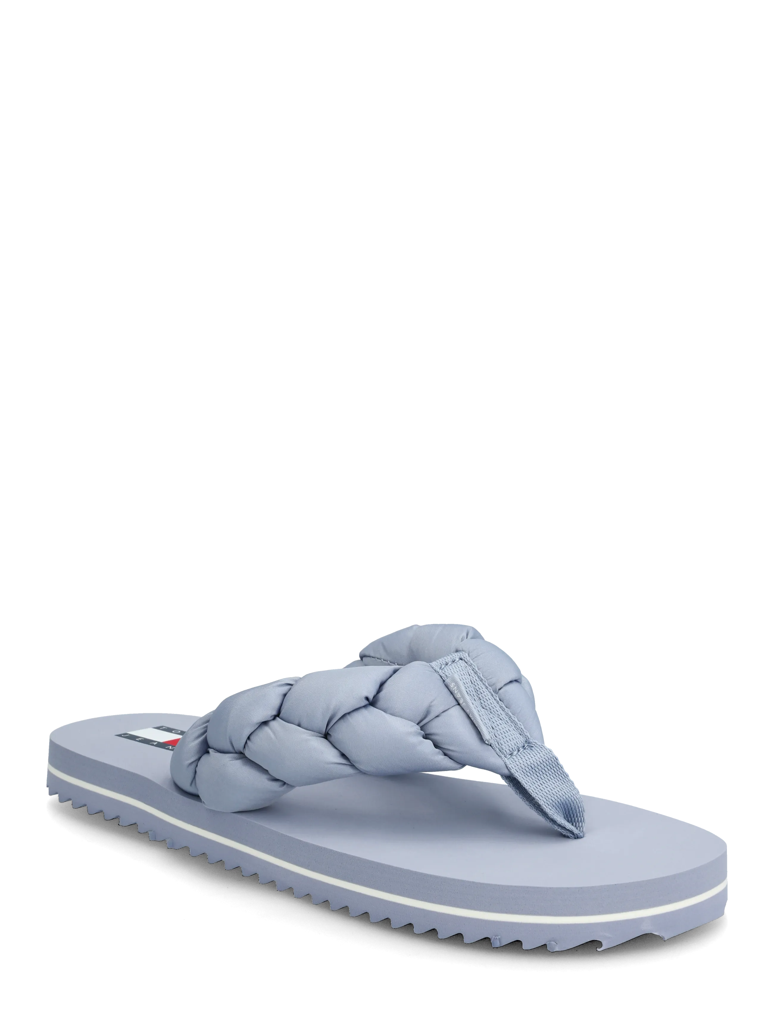 Tommy Hilfiger BRAIDED THONG BEACH SANDAL - Plätud - SOARING SKIES / blue