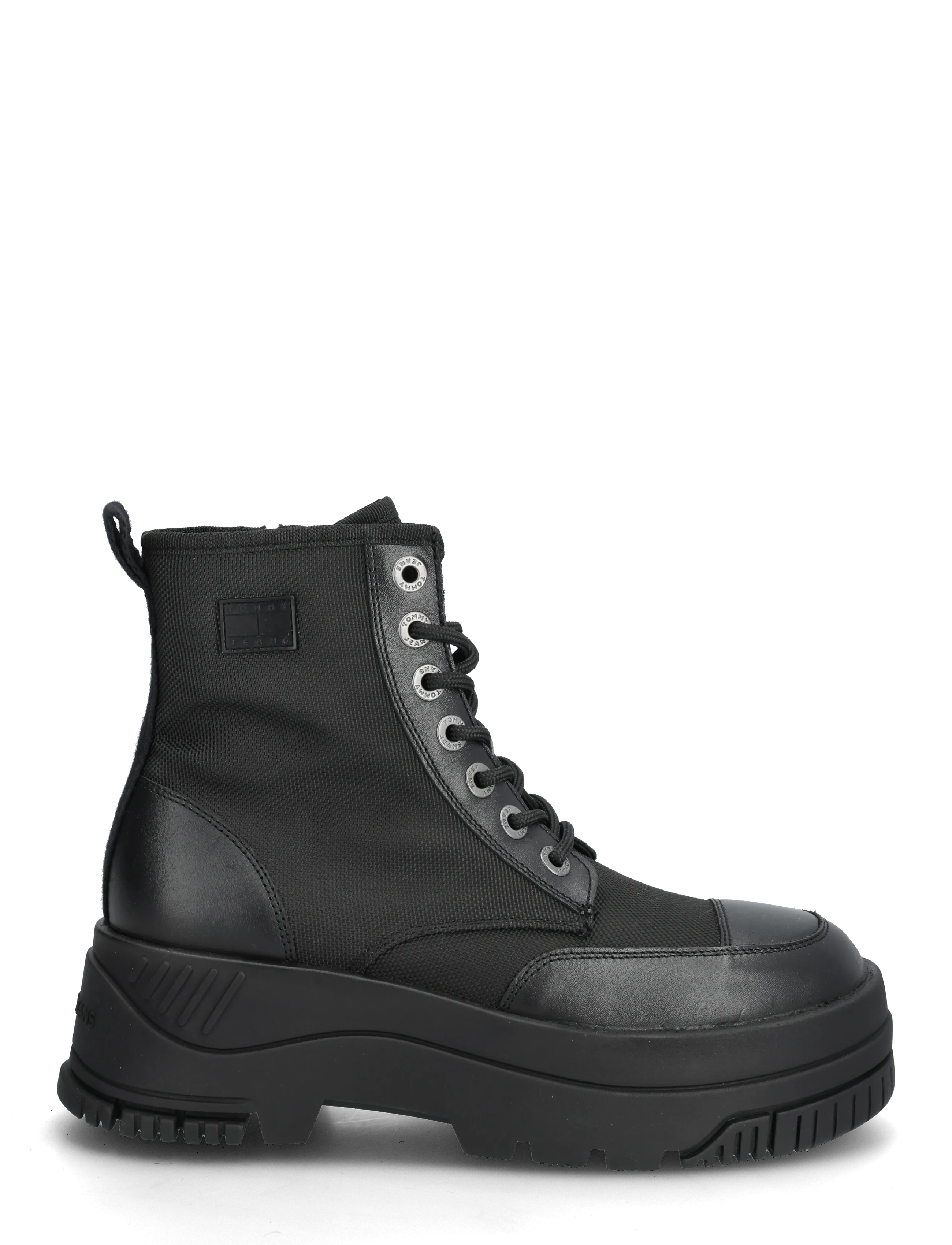 Tommy Hilfiger - TJW LACE UP FLATFORM BOOT - geschnürte stiefel - black - 1