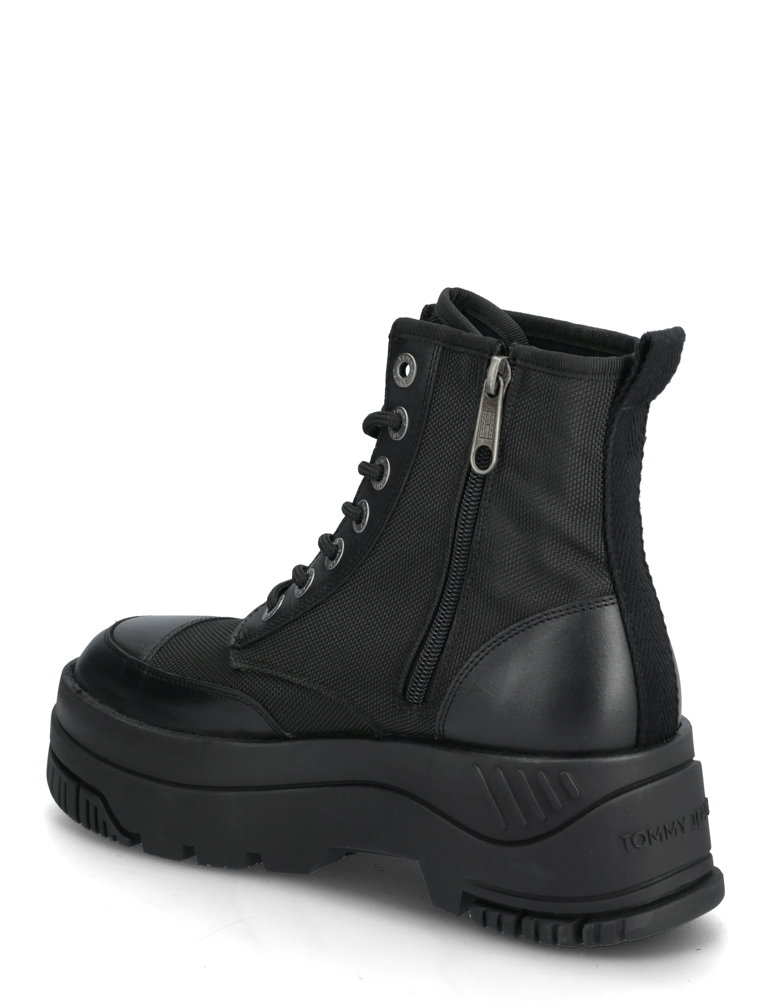 Tommy Hilfiger - TJW LACE UP FLATFORM BOOT - geschnürte stiefel - black - 2