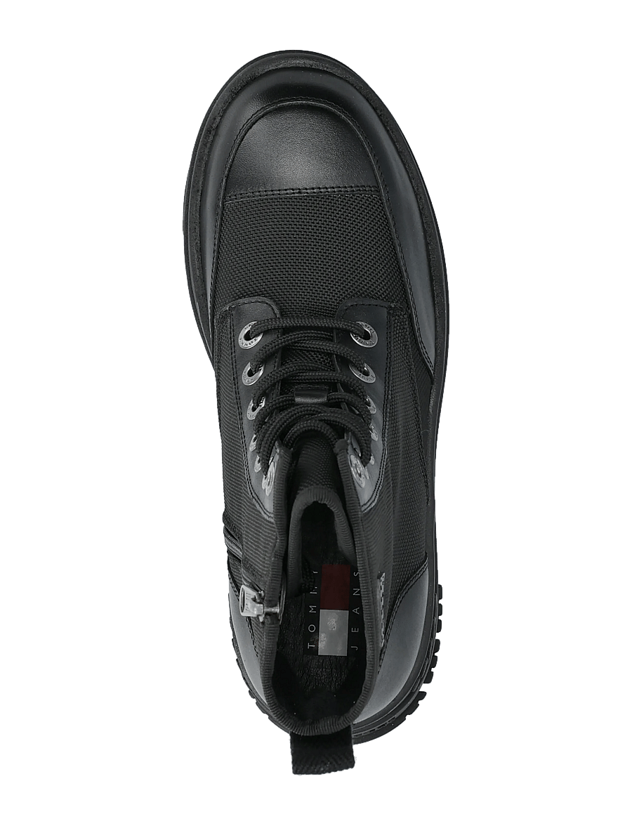 Tommy Hilfiger - TJW LACE UP FLATFORM BOOT - kängor - black - 3