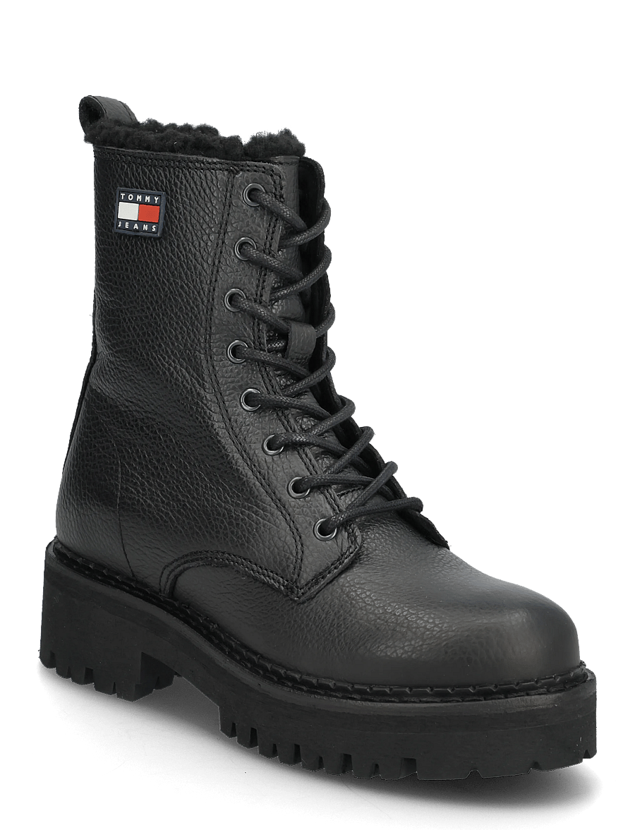 Tommy Hilfiger - TJW URBAN LACEUP BOOT WL - laced boots - black - 0