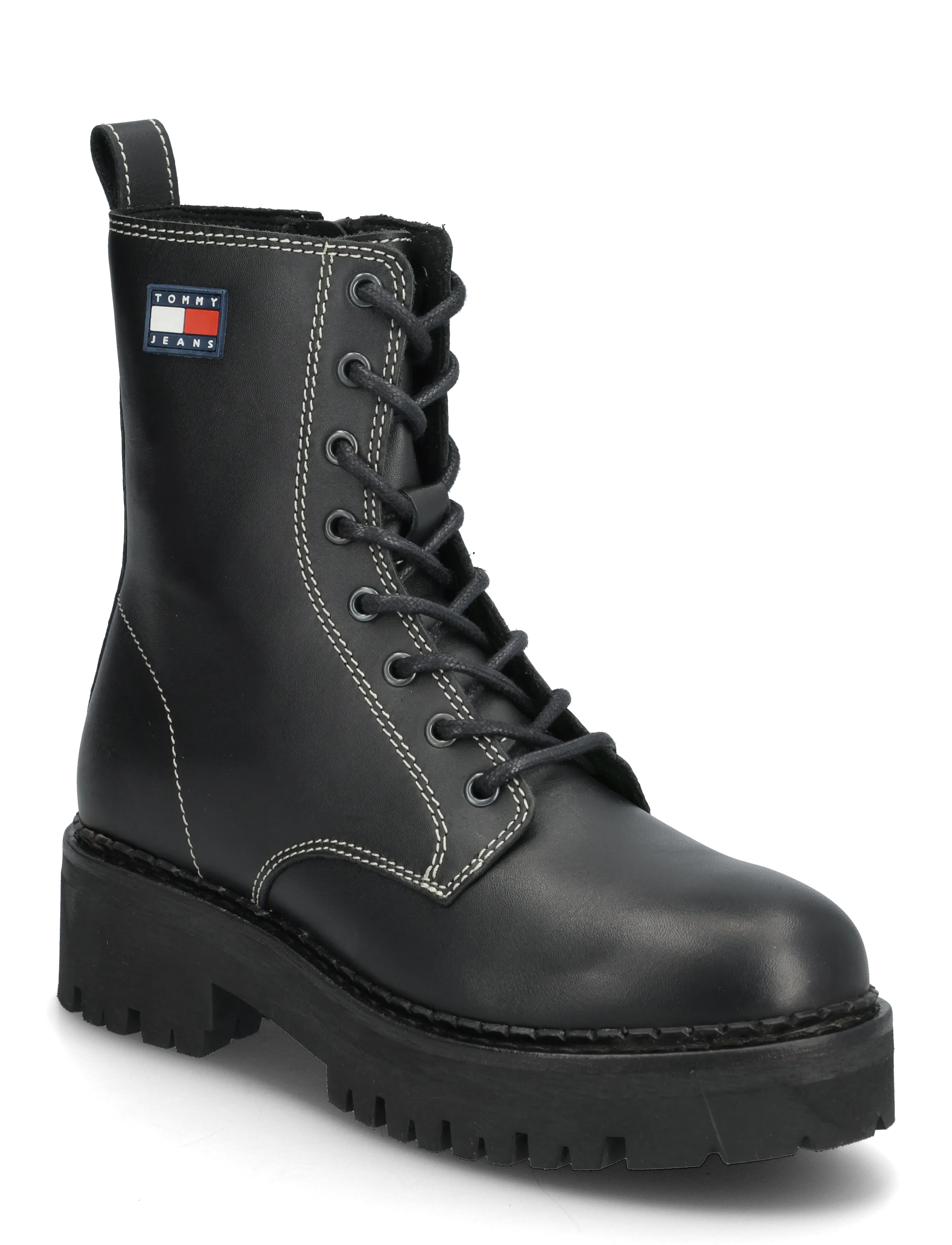 Tommy Hilfiger Tjw Urban Lace Up Boot, 38, Schuhe, Schwarz - Laced Frauen
