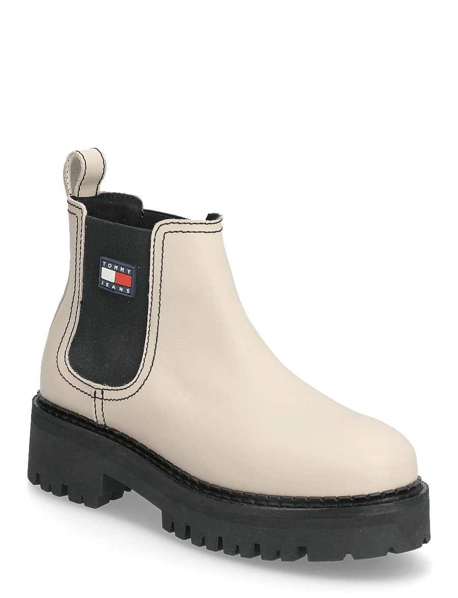 Tommy Hilfiger - TJW URBAN CHELSEA BOOT - flache stiefeletten - white clay - 0