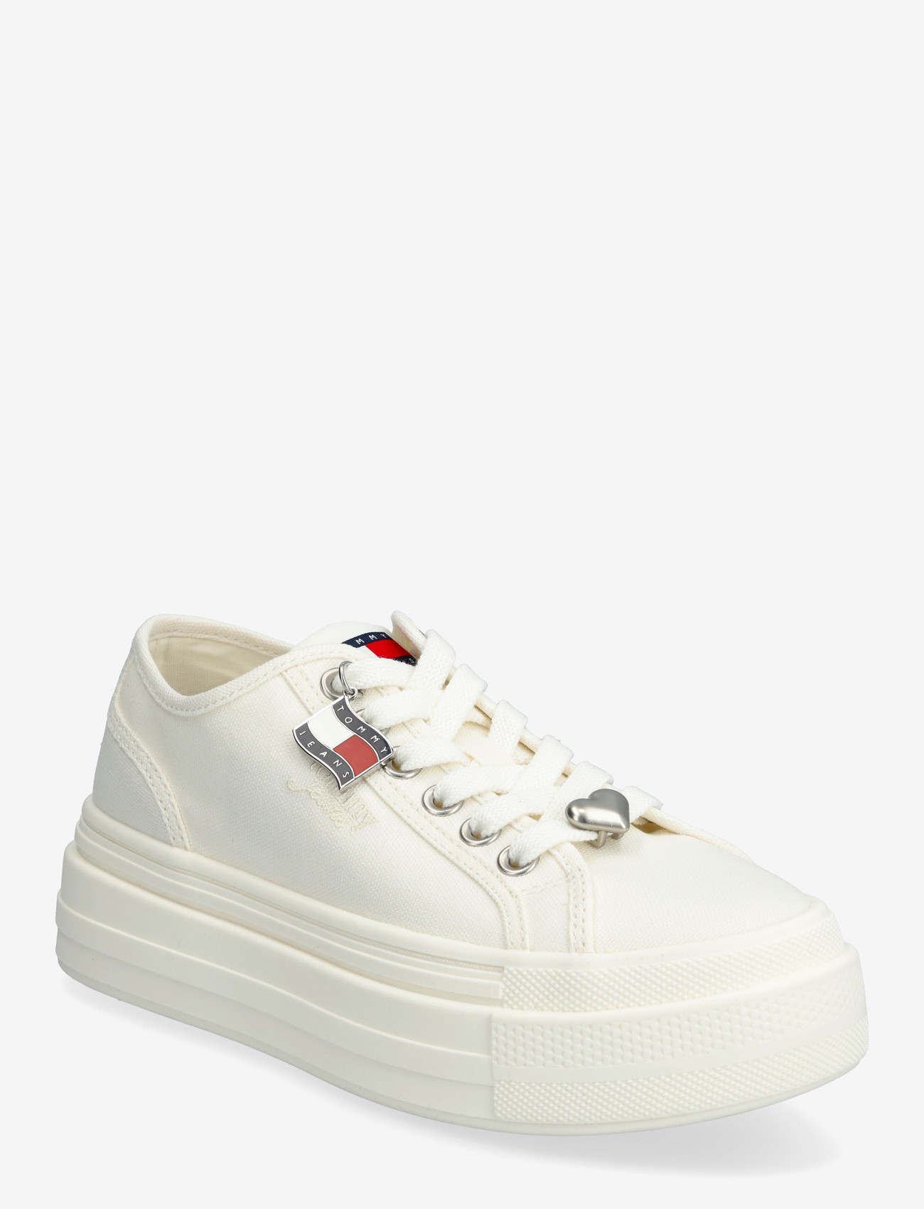 Tommy Hilfiger - TJW FLATFORM SNEAKER CHARMS - chunky sneakers - ecru - 0