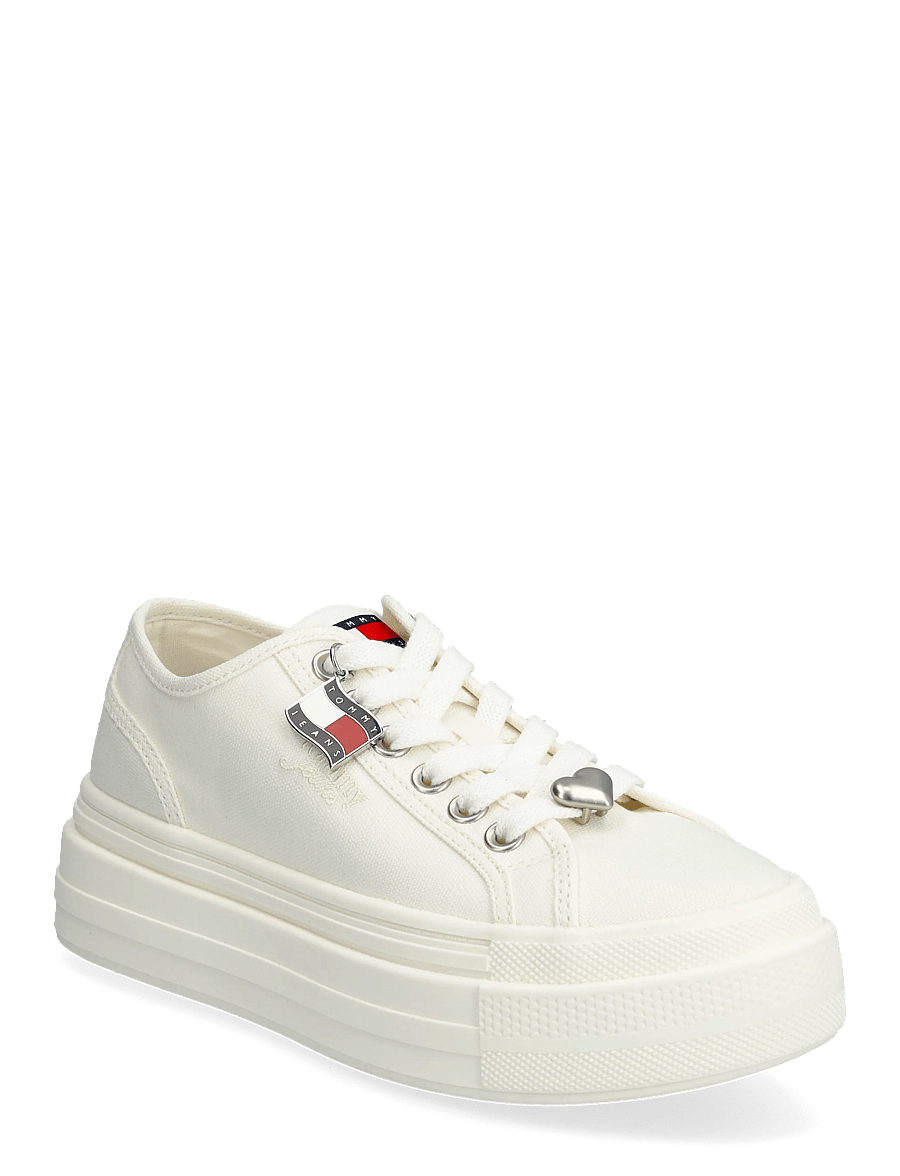Tommy Hilfiger - TJW FLATFORM SNEAKER CHARMS - chunky sneakers - ecru - 0