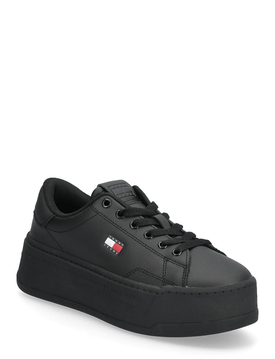 Tommy Hilfiger - PLATFORM LOGO SNEAKER - konfirmation - black - 0