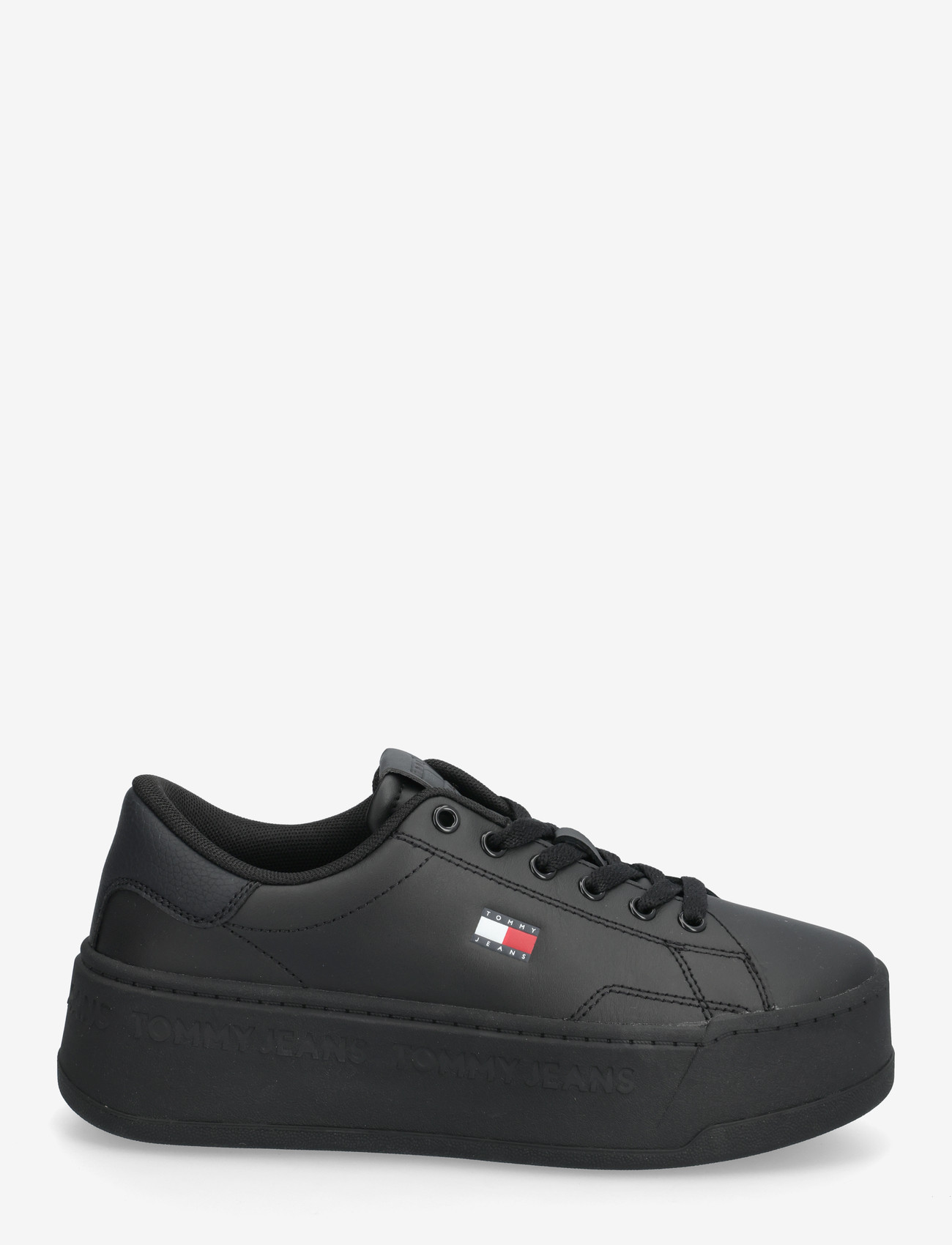Tommy Hilfiger - PLATFORM LOGO SNEAKER - konfirmationstøj - black - 1