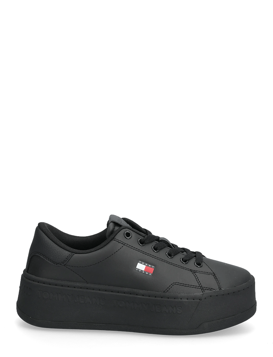Tommy Hilfiger - PLATFORM LOGO SNEAKER - konfirmation - black - 1