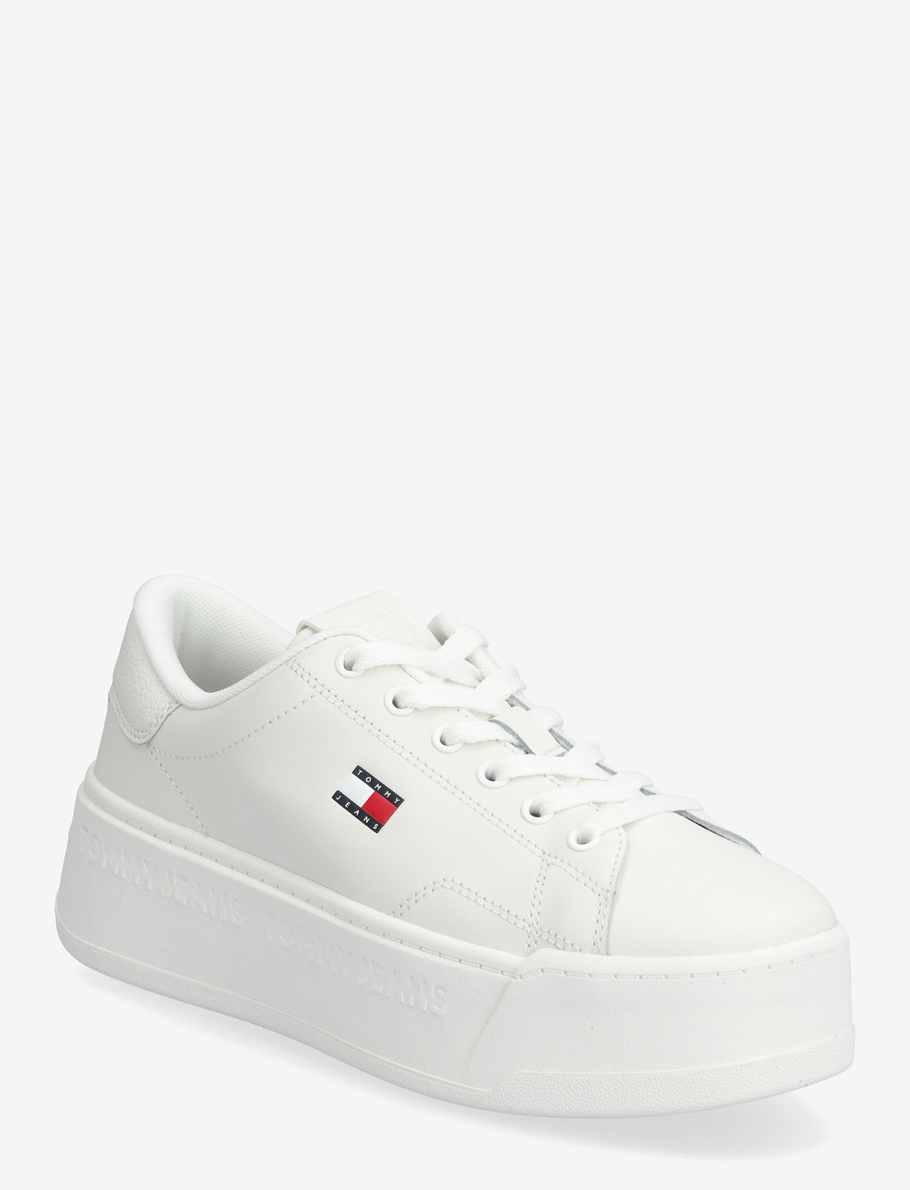 Tommy Hilfiger - PLATFORM LOGO SNEAKER - konfirmatsioon - ecru - 0