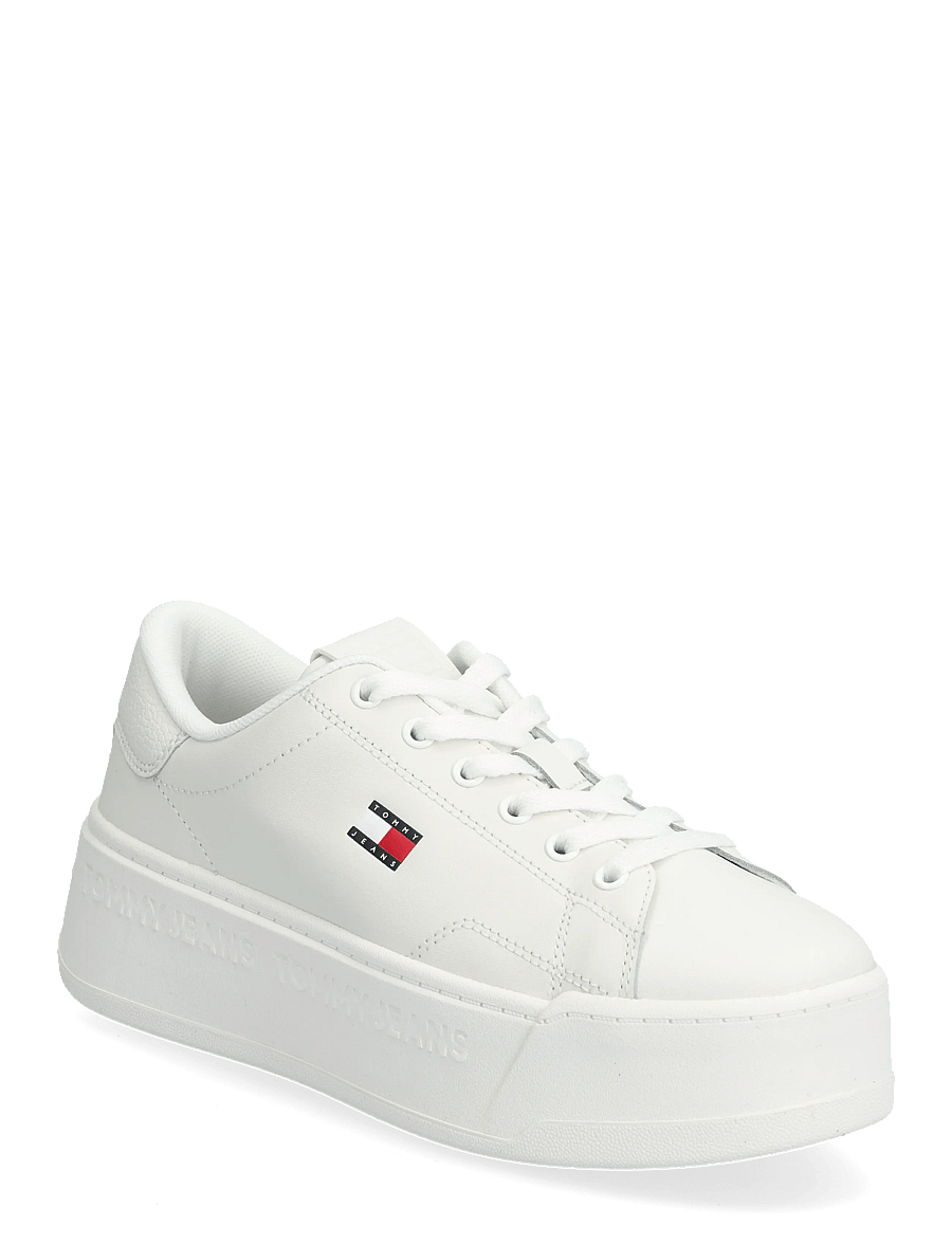 Tommy Hilfiger - PLATFORM LOGO SNEAKER - konfirmation - ecru - 0