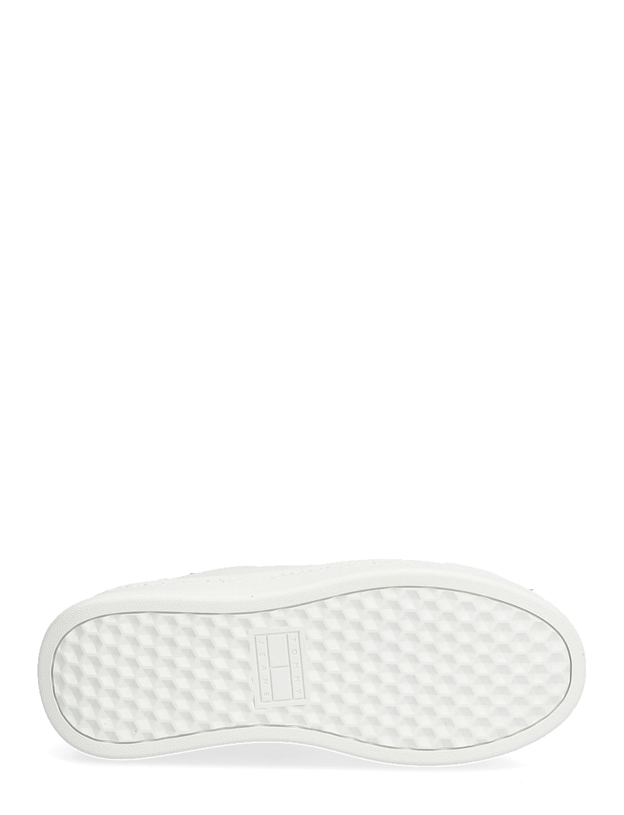 Tommy Hilfiger - PLATFORM LOGO SNEAKER - konfirmation - ecru - 4