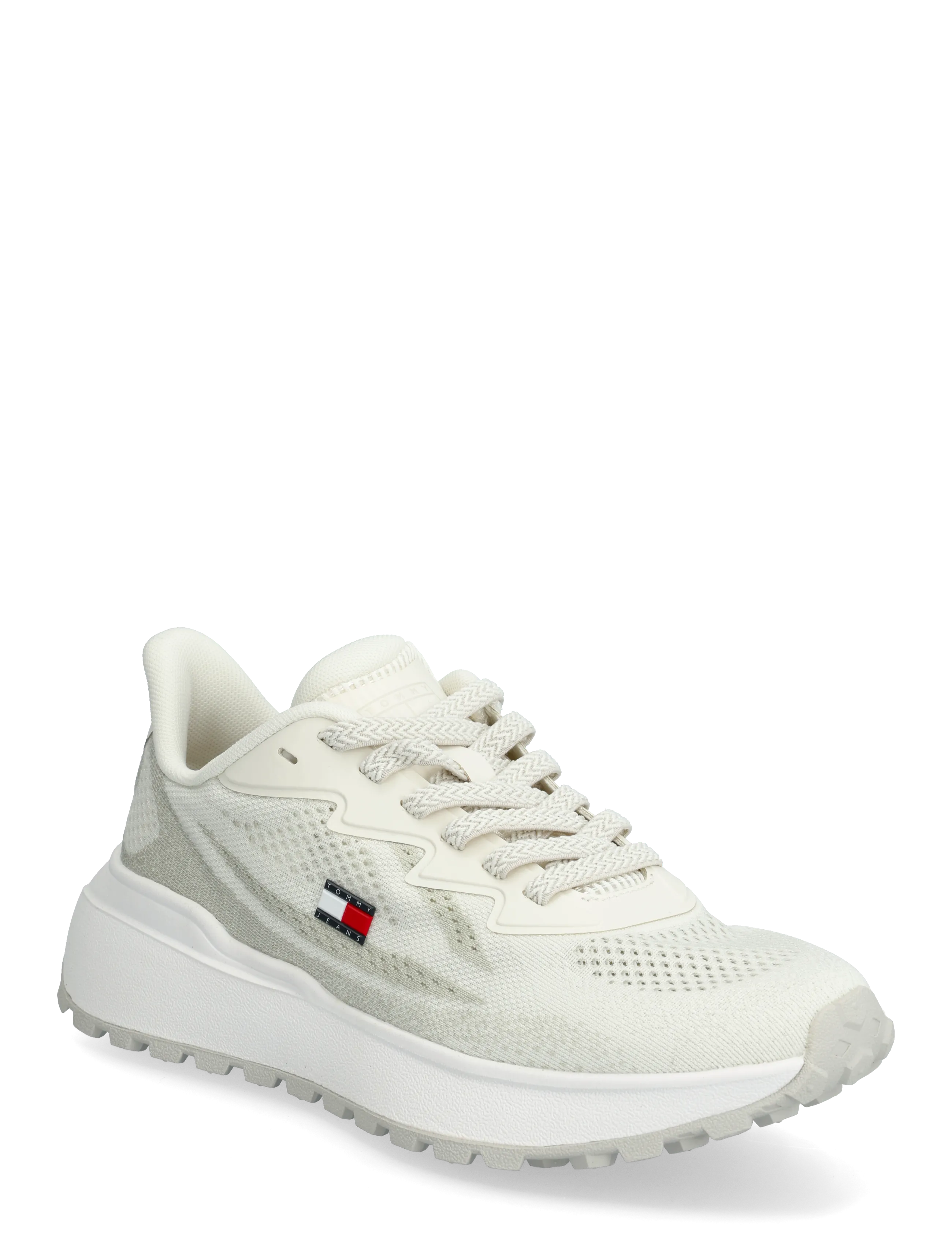 Tommy Hilfiger TJW SPORTY KNIT RUNNER - Lave sneakers - ECRU / cream