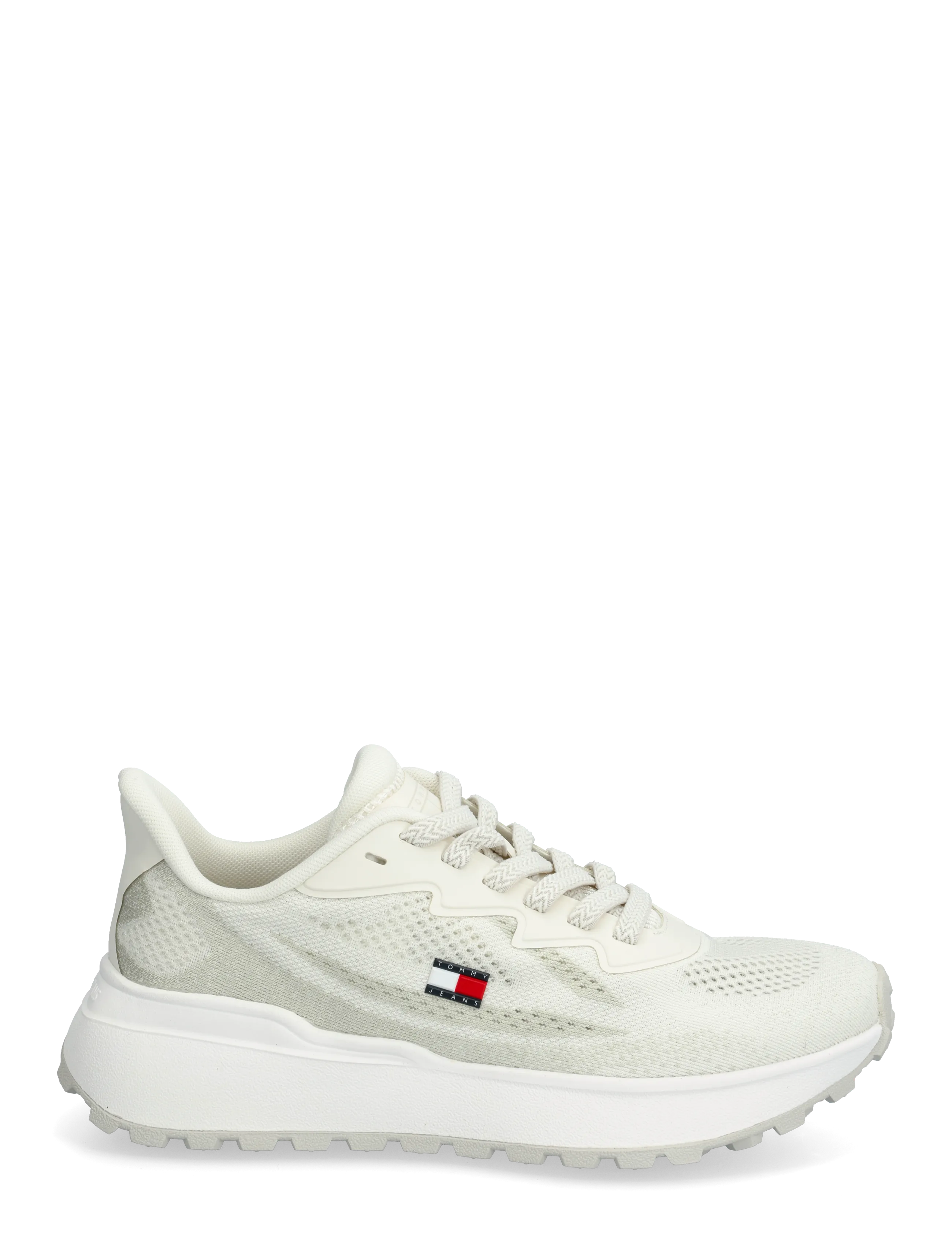 Tommy Hilfiger - TJW SPORTY KNIT RUNNER - lave sneakers - ecru - 1