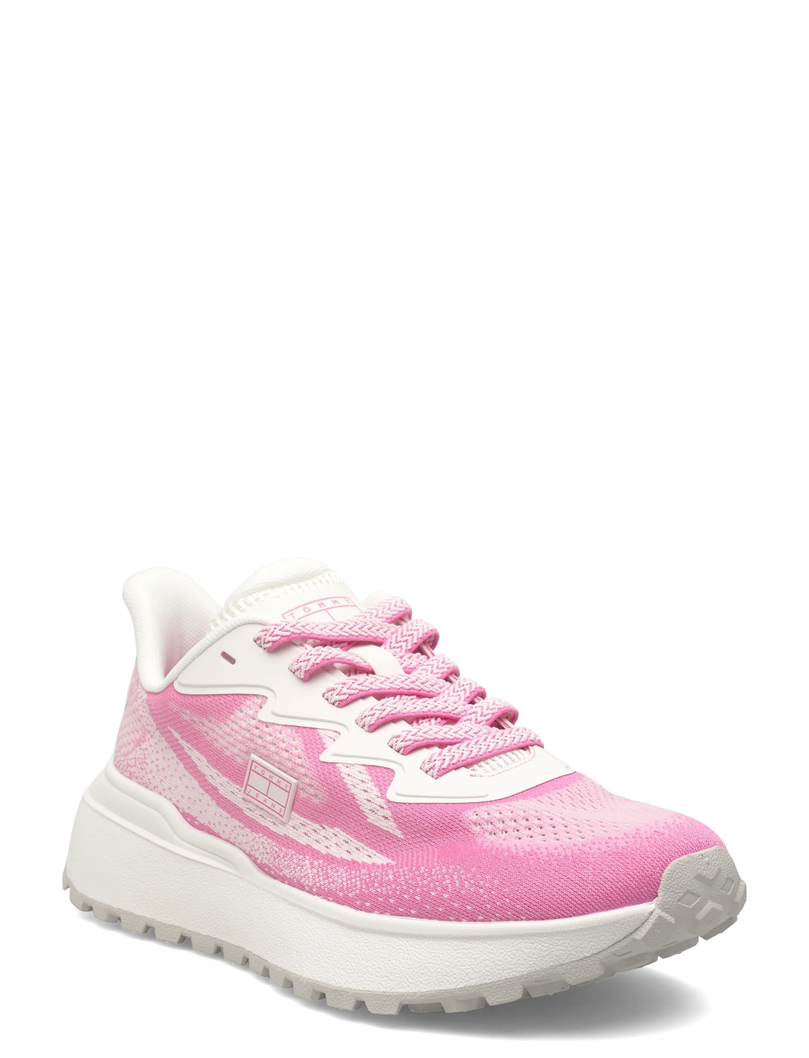 Tommy Hilfiger TJW SPORTY KNIT RUNNER - Jalanõud - ECRU SYNTHETIC BLUSH / pink/rose