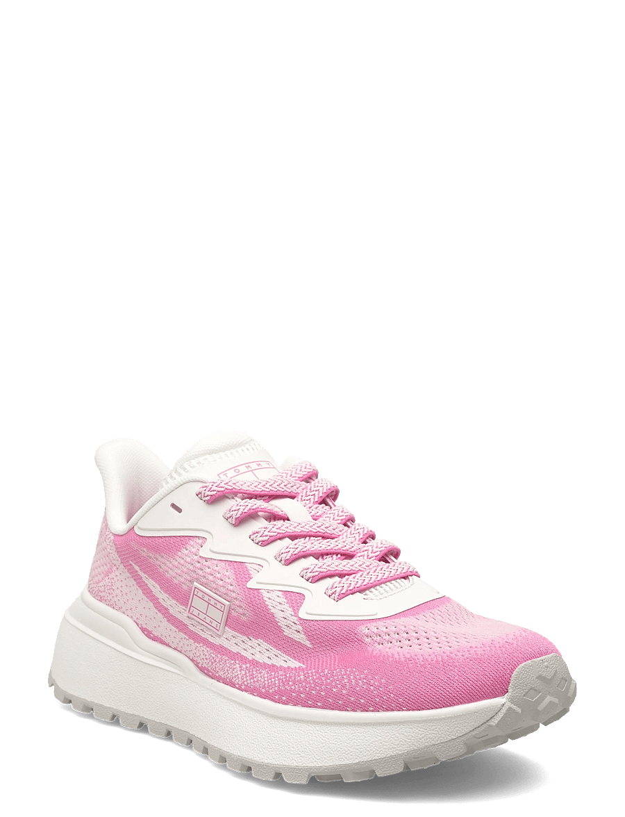 Tommy Hilfiger - TJW SPORTY KNIT RUNNER - niedrige sneaker - ecru synthetic blush - 0