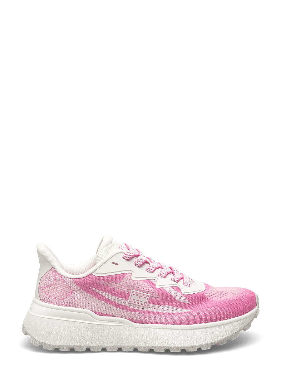 Tommy Hilfiger - TJW SPORTY KNIT RUNNER - niedrige sneaker - ecru synthetic blush - 1