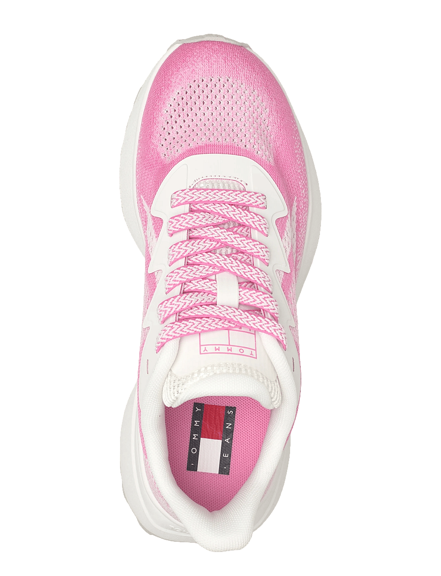 Tommy Hilfiger - TJW SPORTY KNIT RUNNER - niedrige sneaker - ecru synthetic blush - 3