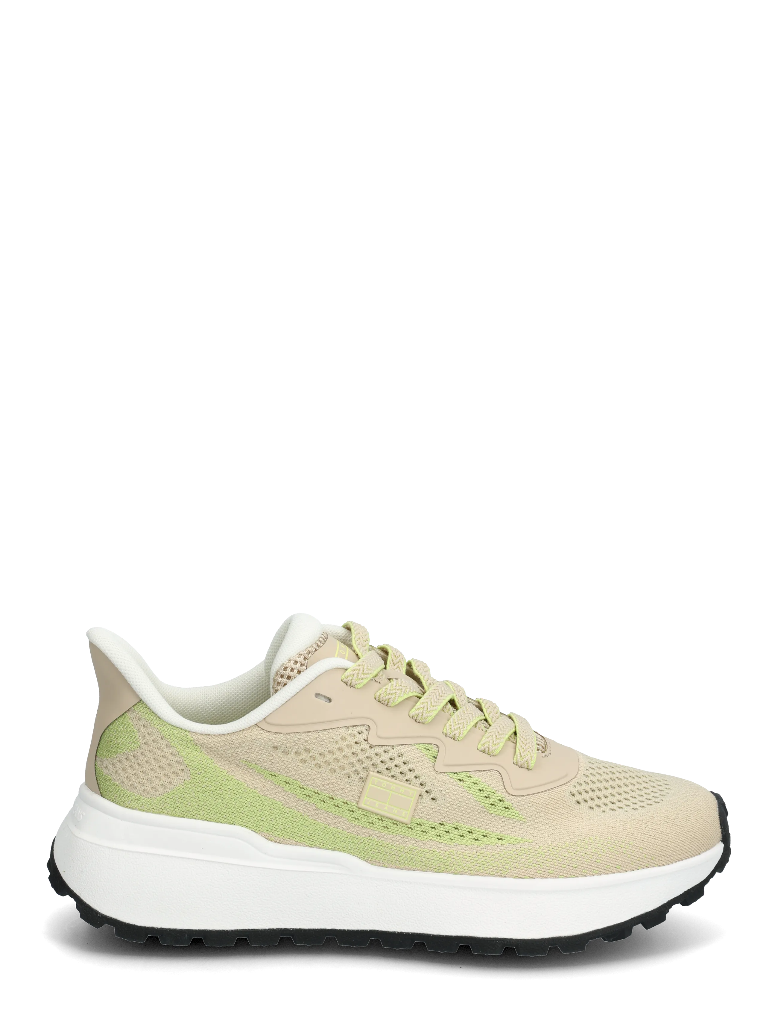 Tommy Hilfiger - TJW SPORTY KNIT RUNNER - baskets basses - white clay lime essence - 1