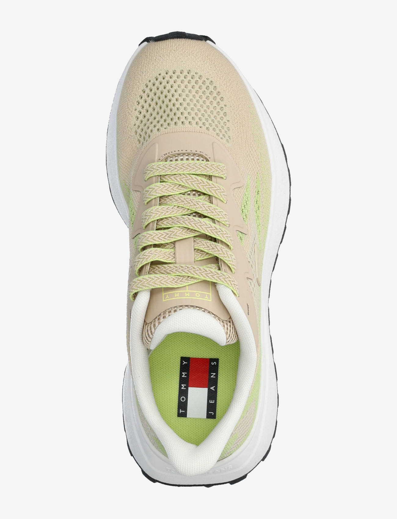 Tommy Hilfiger - TJW SPORTY KNIT RUNNER - lave sneakers - white clay lime essence - 3