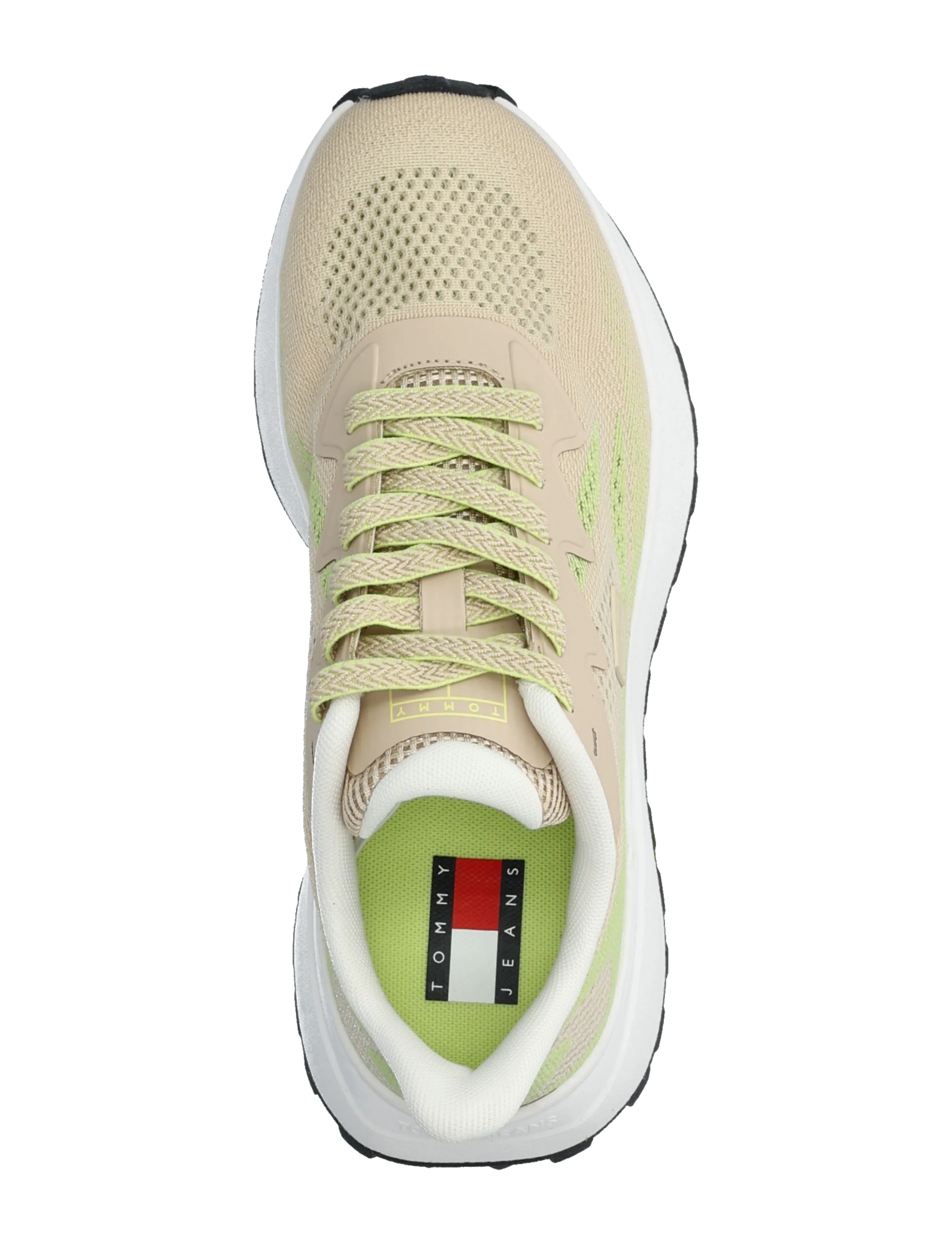 Tommy Hilfiger - TJW SPORTY KNIT RUNNER - baskets basses - white clay lime essence - 3