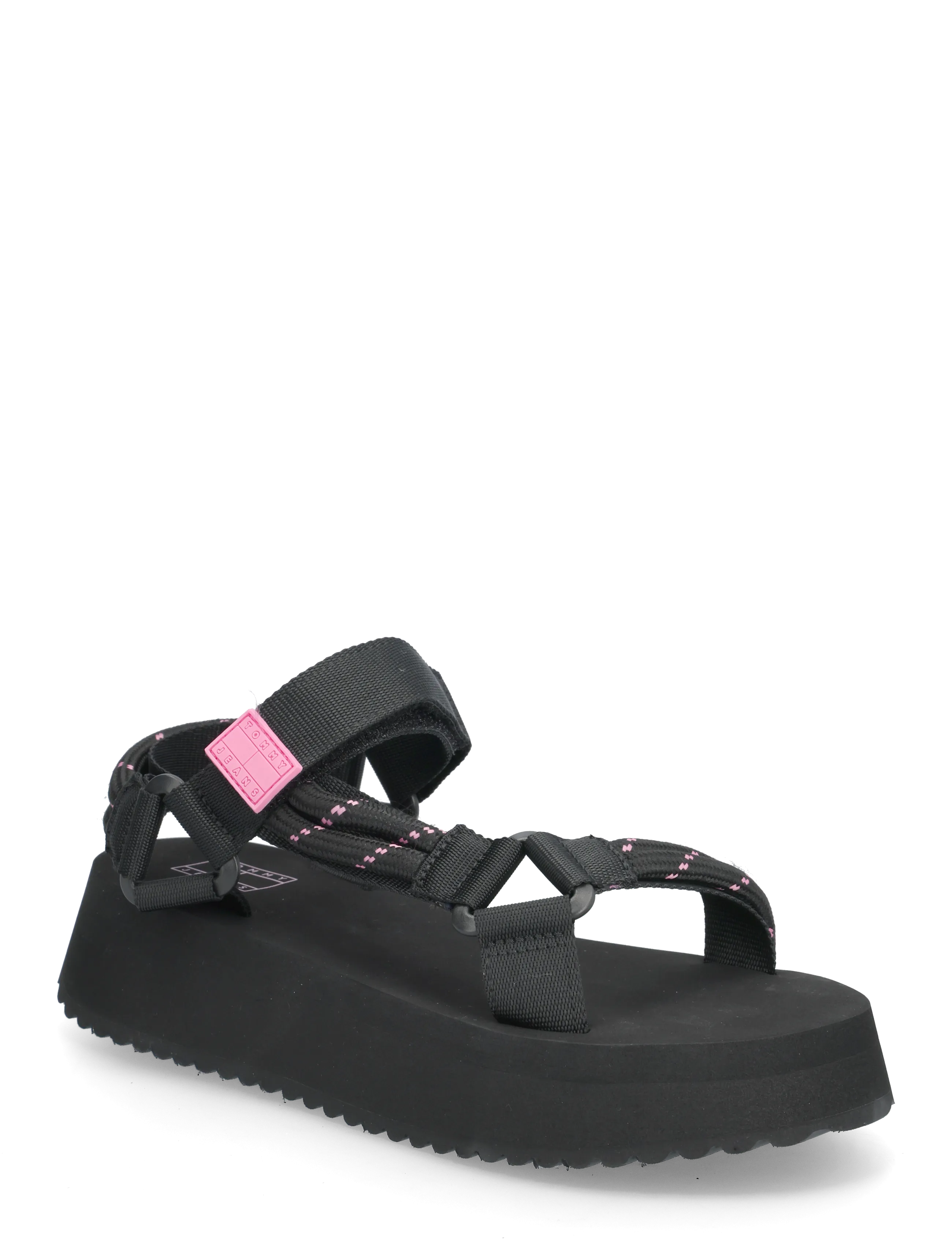 Tommy Hilfiger Tjw Eva Rope Sandal, 37, Sandals, Schwarz - Platform Frauen