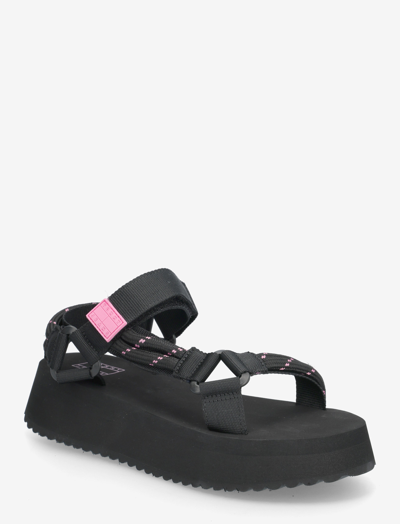 Tommy Hilfiger - TJW EVA ROPE SANDAL - platform sandals - black - 0