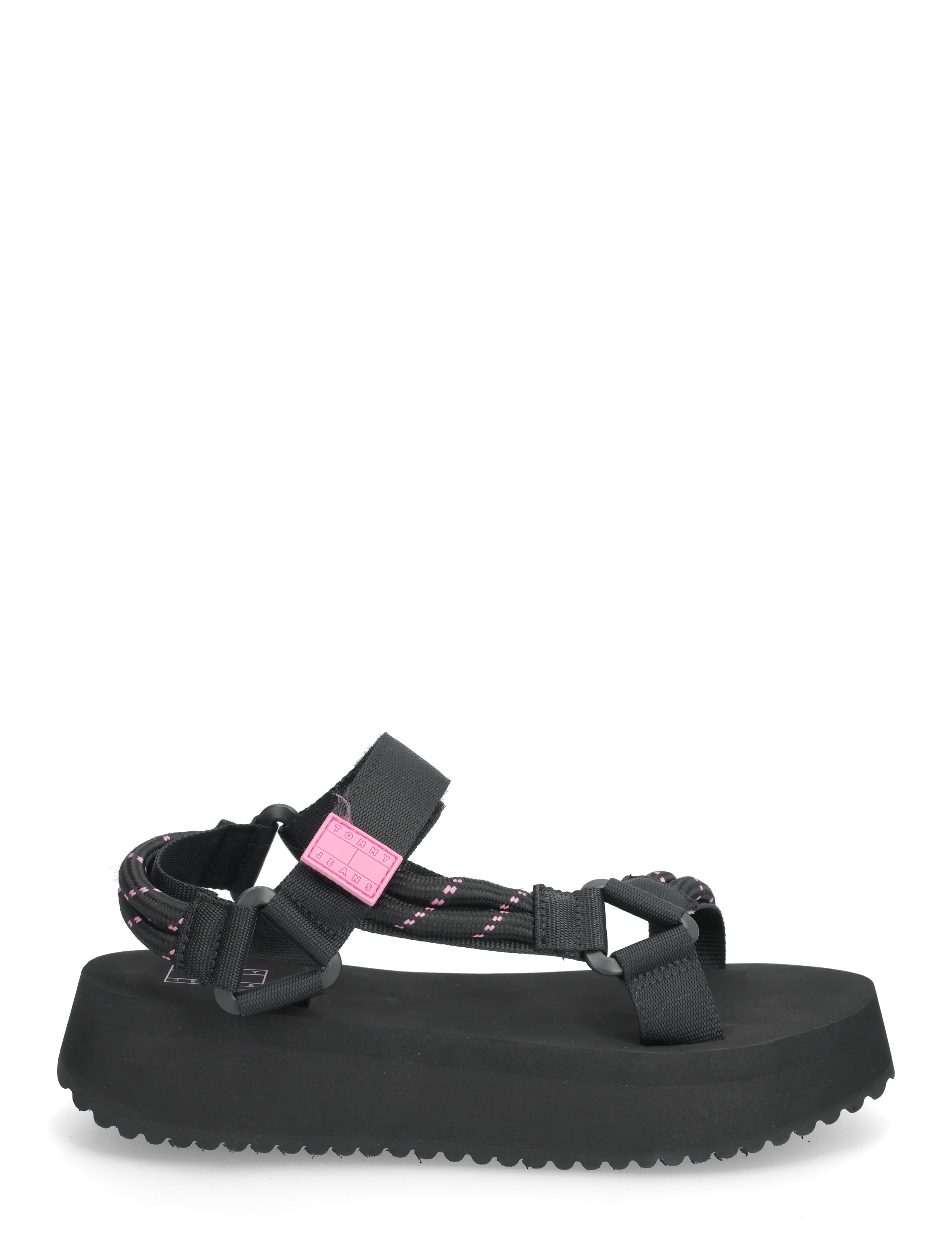 Tommy Hilfiger - TJW EVA ROPE SANDAL - plateau-sandalen - black - 1