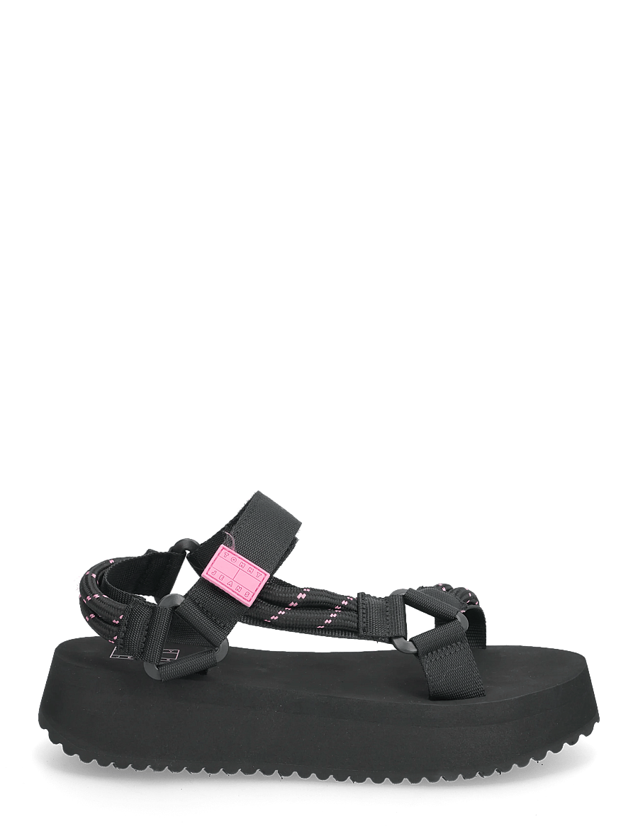 Tommy Hilfiger - TJW EVA ROPE SANDAL - platformsandaler - black - 1