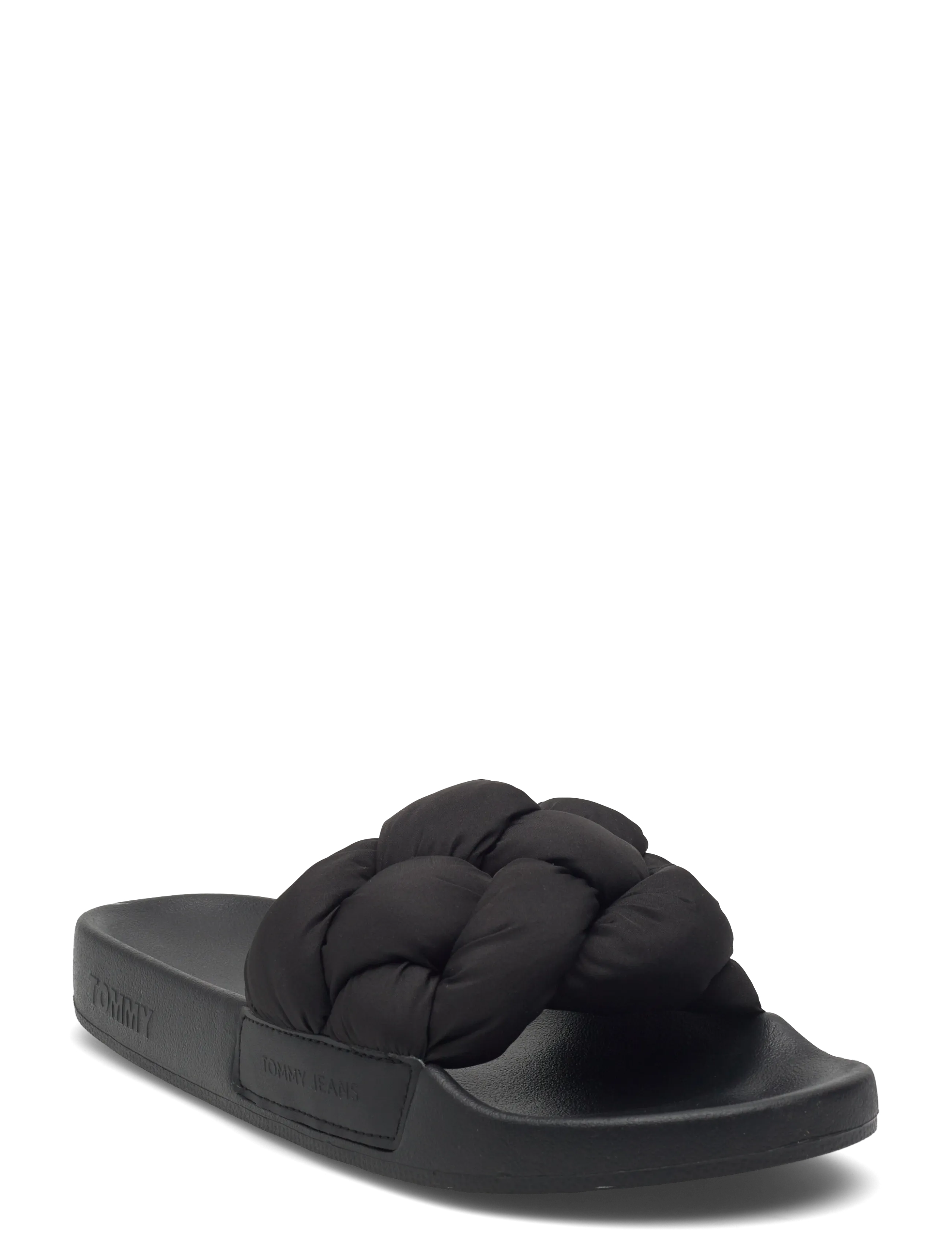 Tommy Hilfiger TJW BRAIDED SLIDES - Muula-stiilis kingad - BLACK / black