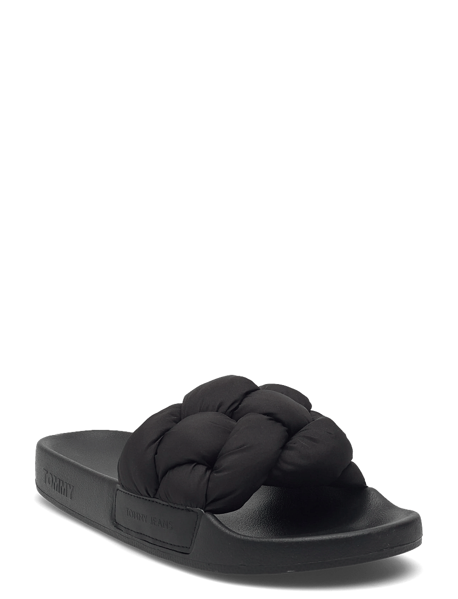 Tommy Hilfiger - TJW BRAIDED SLIDES - basseiniplätud - black - 0