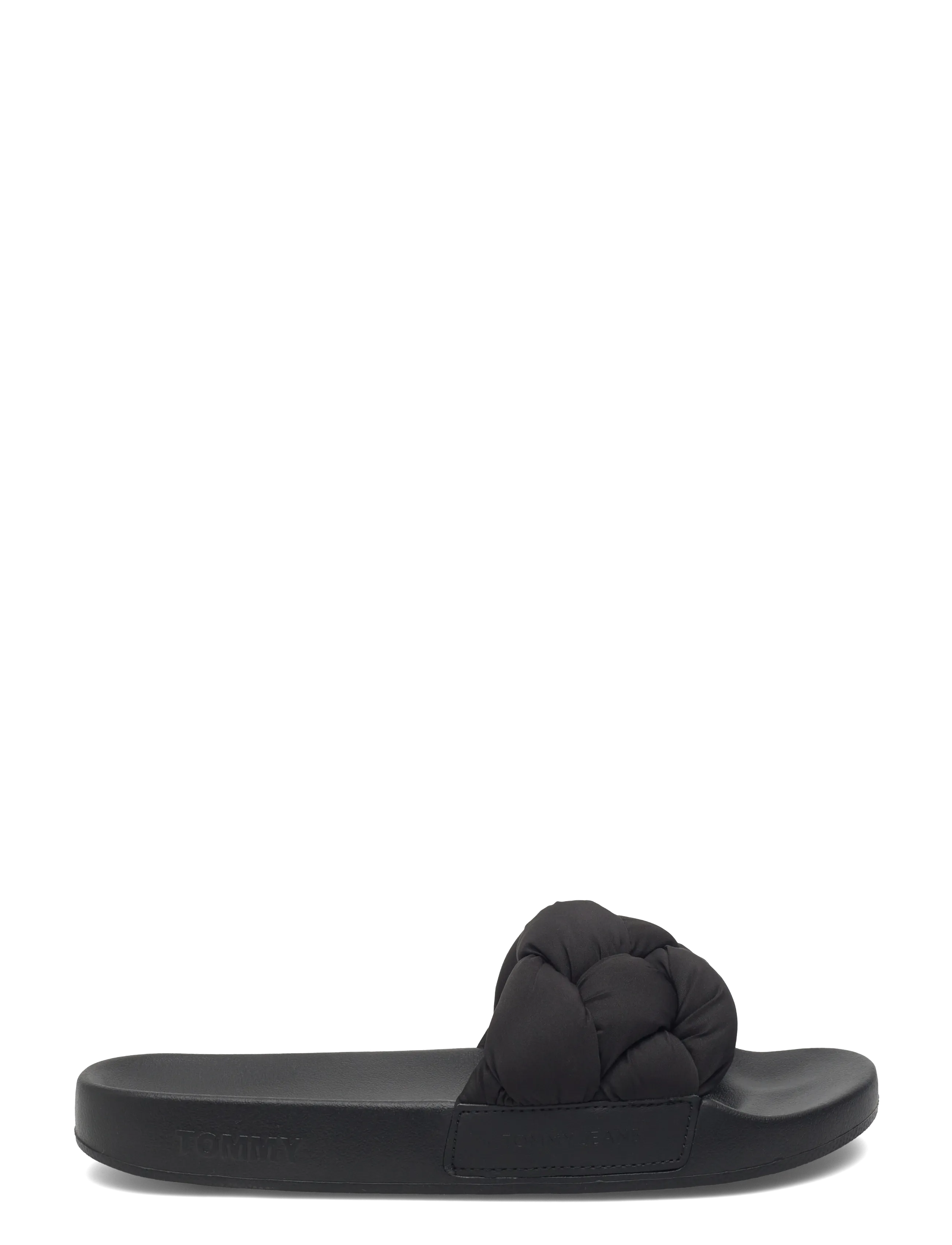 Tommy Hilfiger - TJW BRAIDED SLIDES - flade mules - black - 1